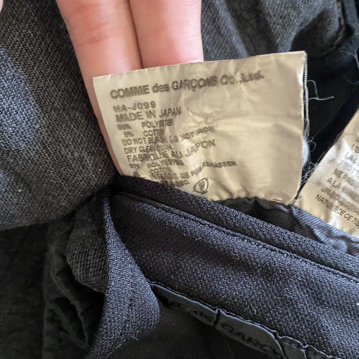 Comme des Garcons Light Jackets Comme des Garcons × Comme des Garcons Homme Black Dyed Poly Wrinkle Jacket