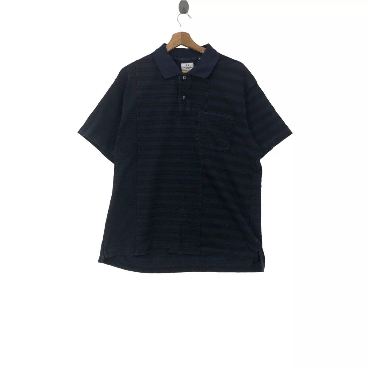 Engineered Garments Polos Engineered Garments × Uniqlo Designer UT X ENGINEERED GARMENT New York Polo Shirt Blue