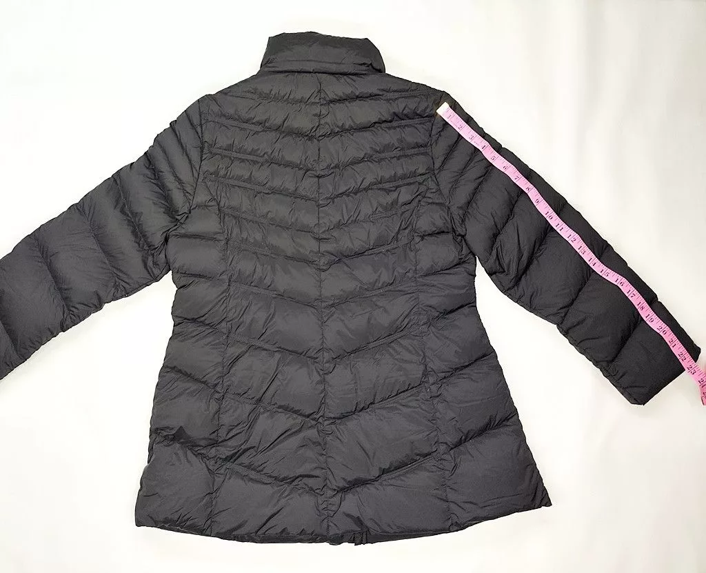 Balmain Down Jackets BALMAIN black puffer long jacket