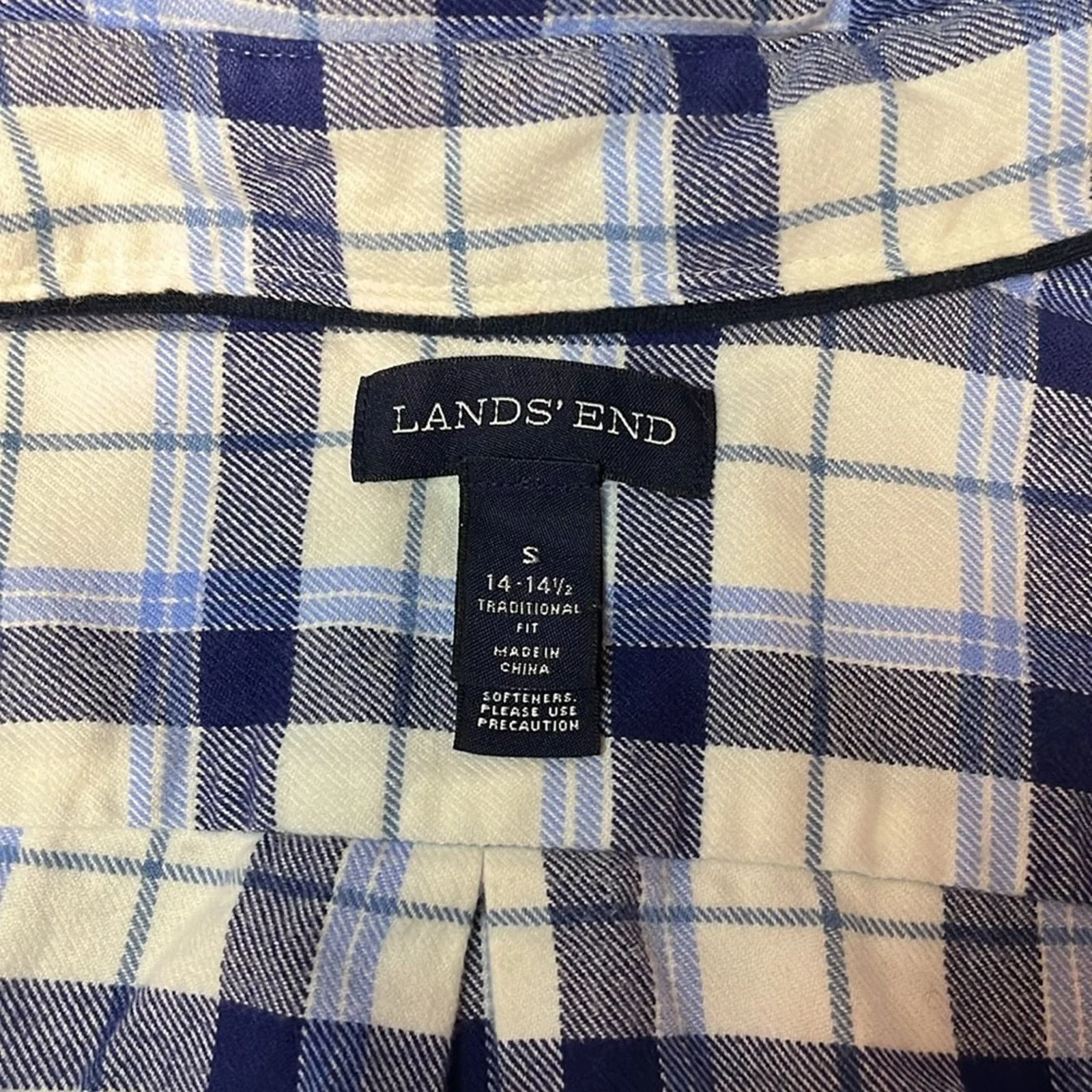 Lands' End Shirts Button Ups Lands' End Lands End Fannel Blue