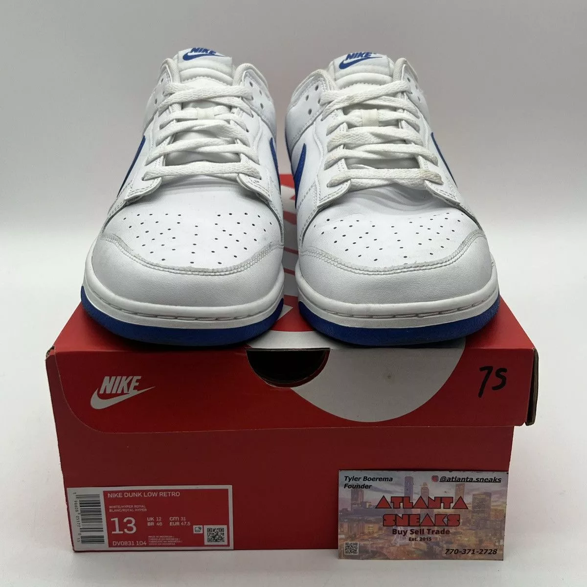 Nike Low Top Sneakers Nike dunk low white hyper royal