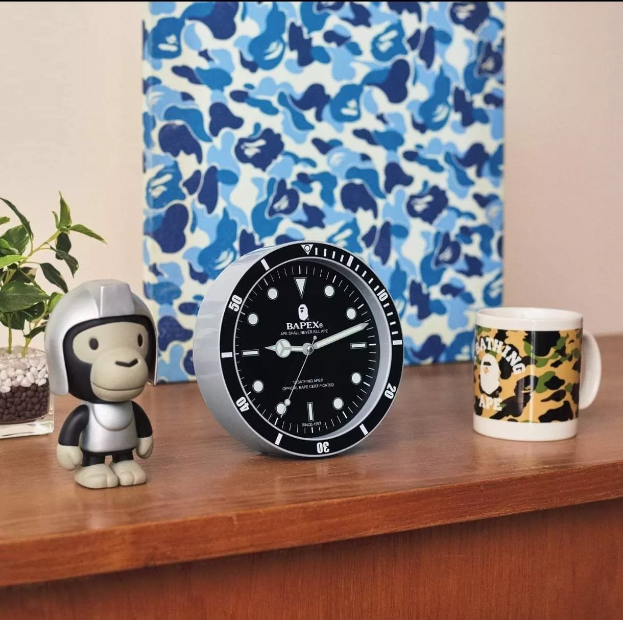 Bape Miscellaneous Bape DESK CLOCK Black