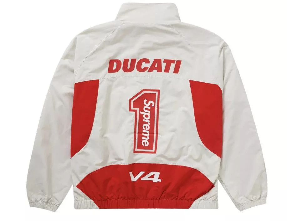 Supreme Light Jackets Supreme Ducati Track Jacket Gray