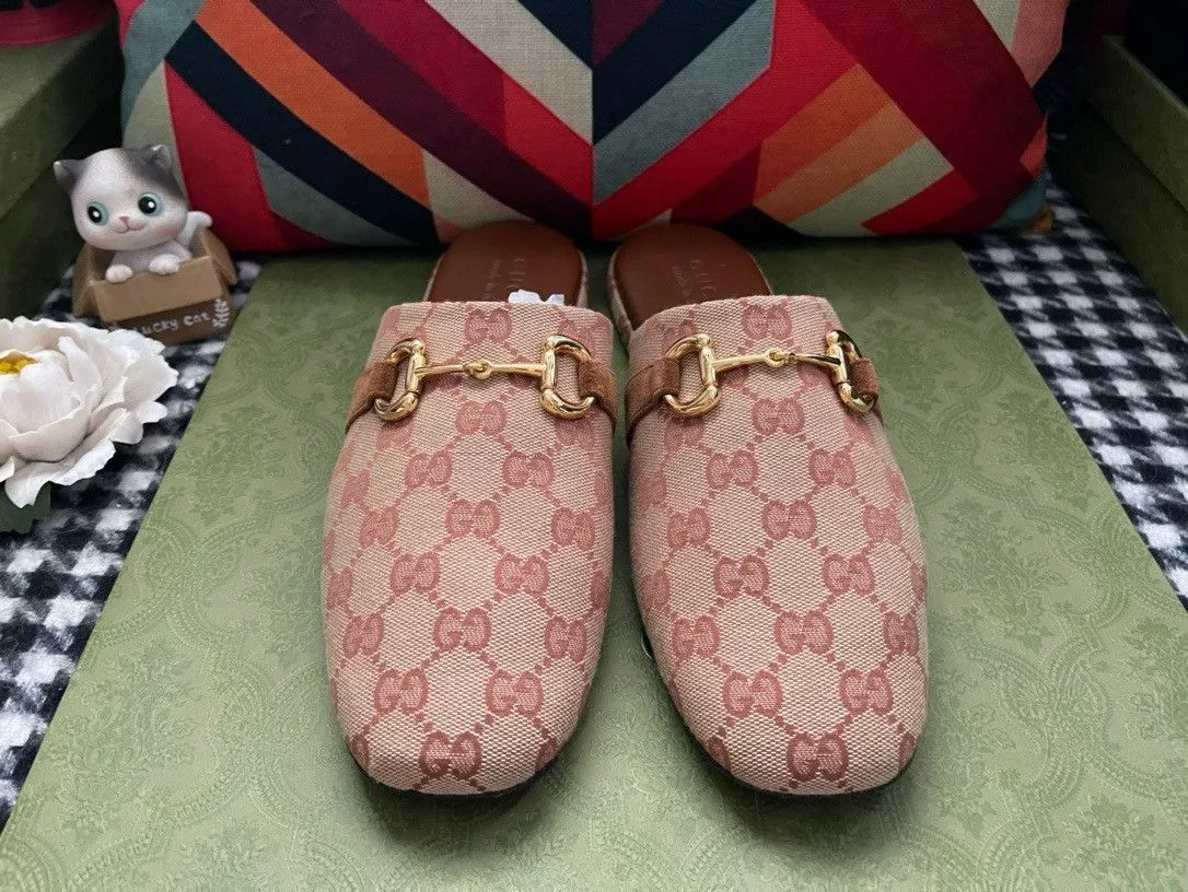 Gucci Slip Ons Gucci Brown Pericle GG Horsebit Slip-on Shoes