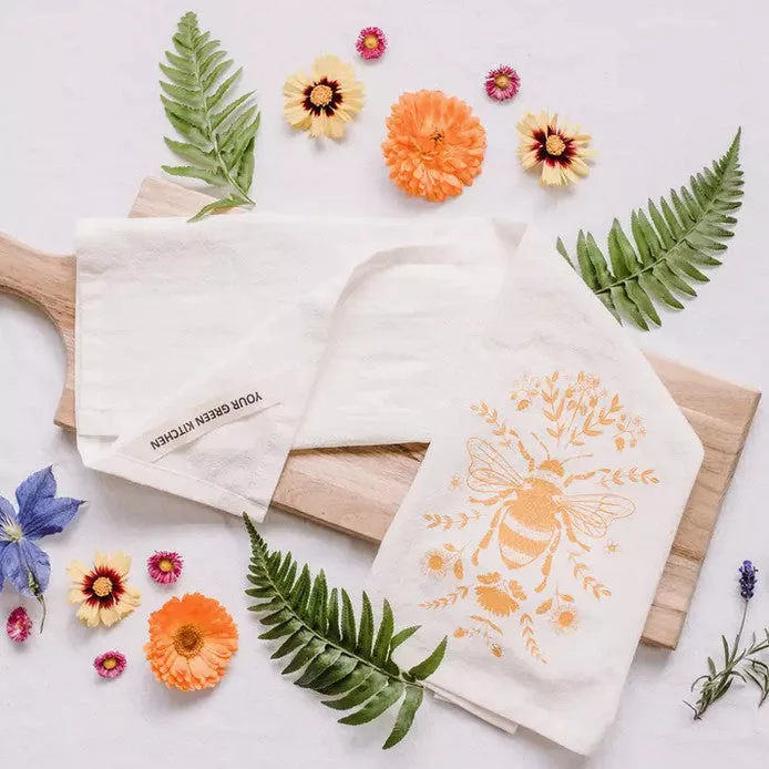 Yellow Bee Tea Towel