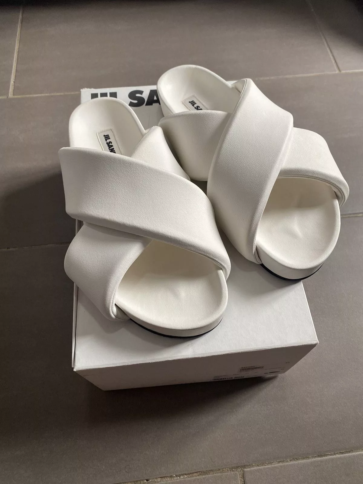 jil sander sandals White