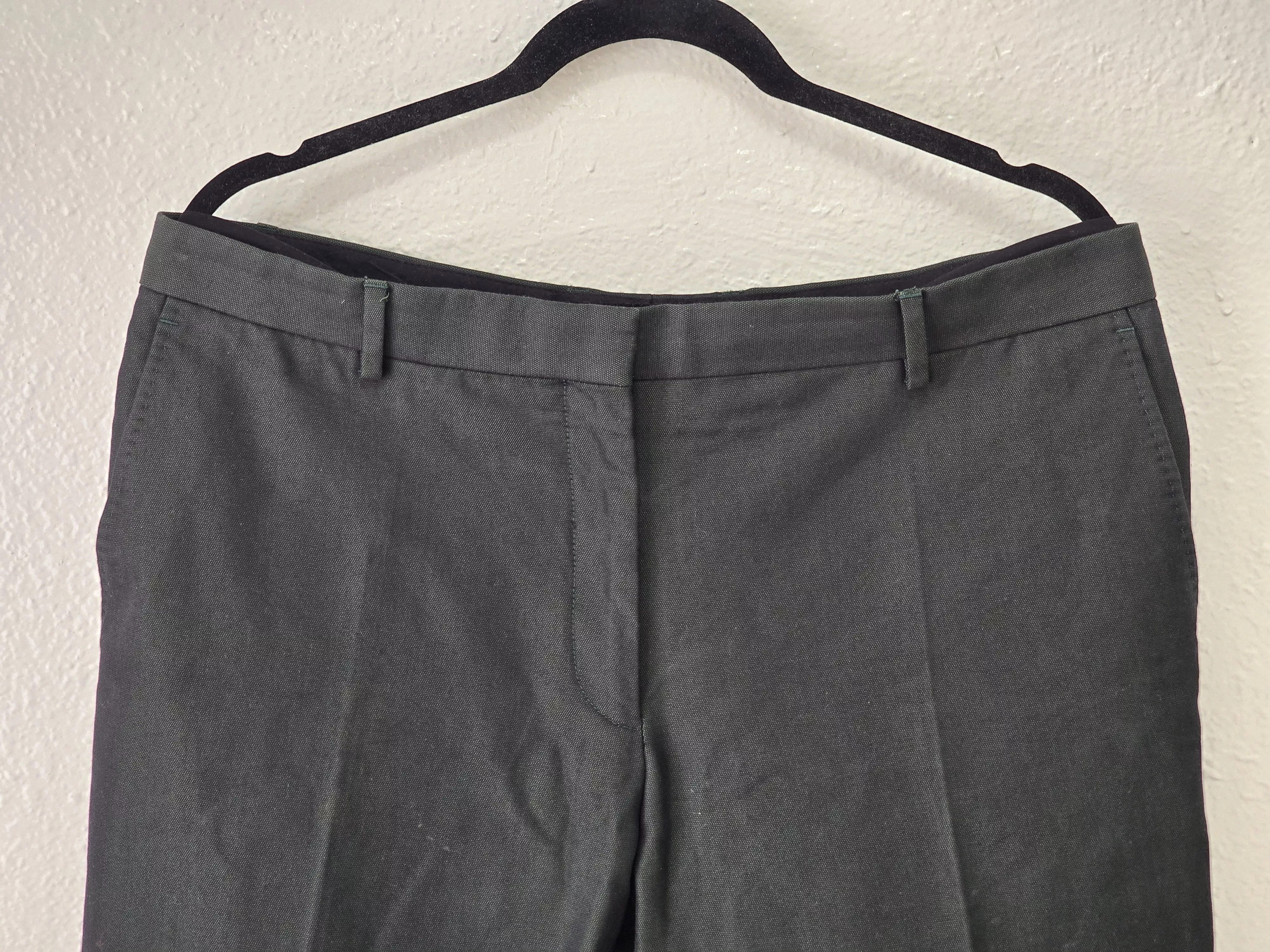 Dries Van Noten Pants Dries Van Noten Cuffed Cotton Pants Green