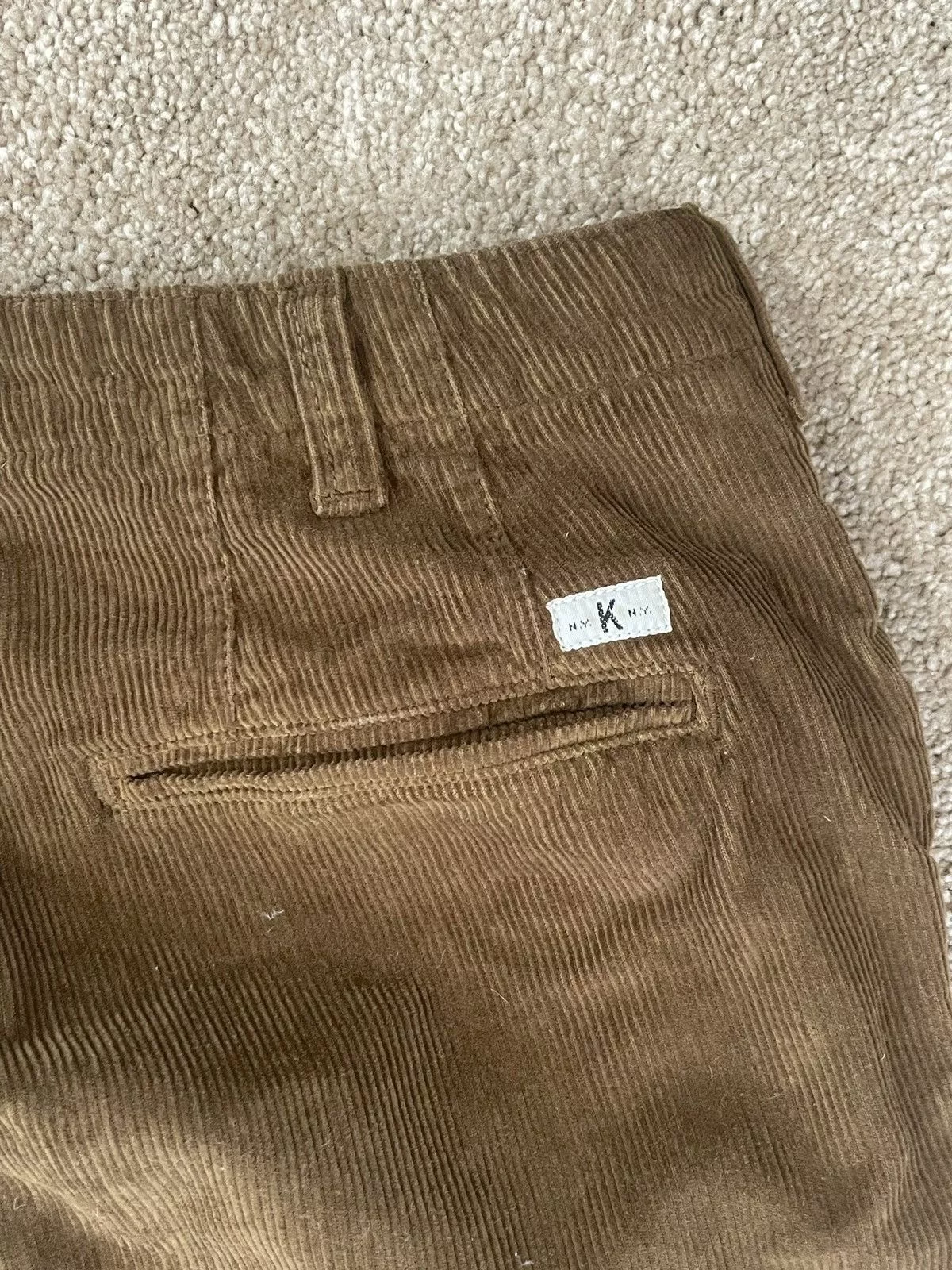 Knickerbocker Mfg Co Casual Pants Knickerbocker Mfg Co knickerbocker flat front tapered brown corduroy pants