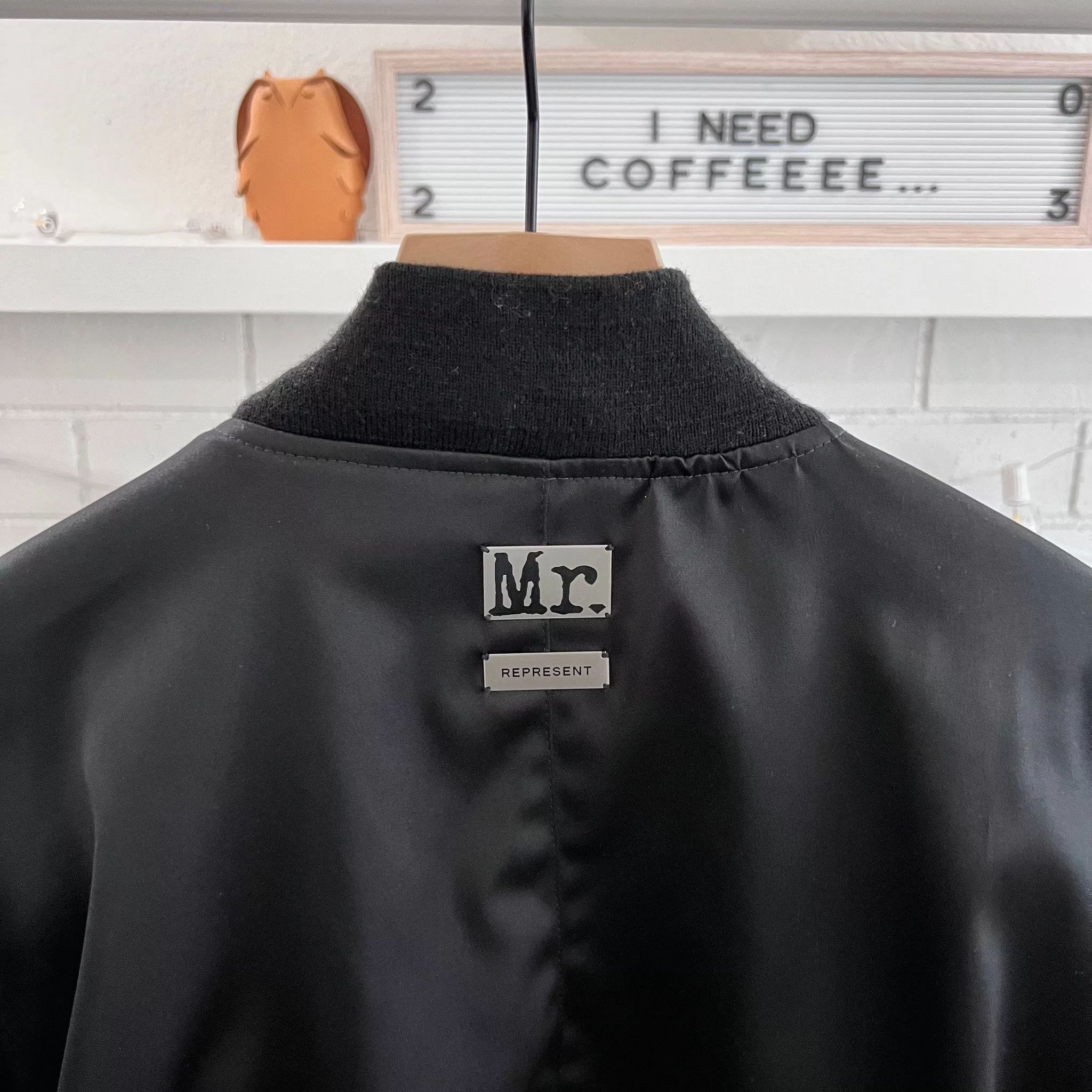 Other Bombers Other × Represent Clo. SUPER RARE! Mr. Flawless X Represent Bomber Polyester Jacket Black