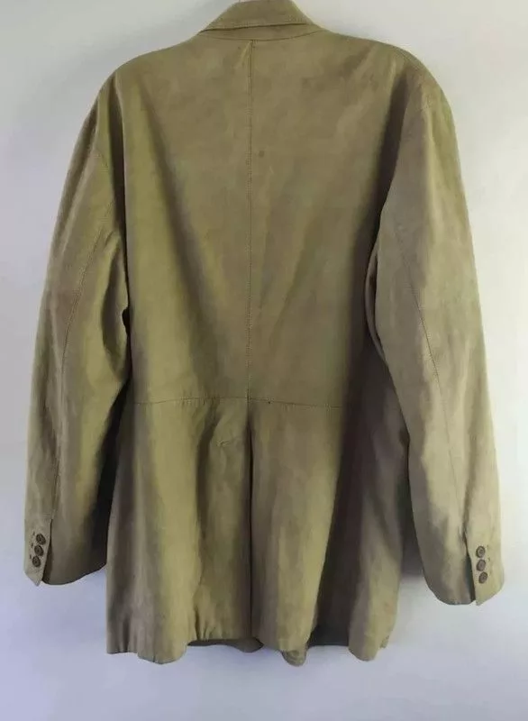 Donna Karan Light Jackets Donna Karan Mens Suede Jacket Green
