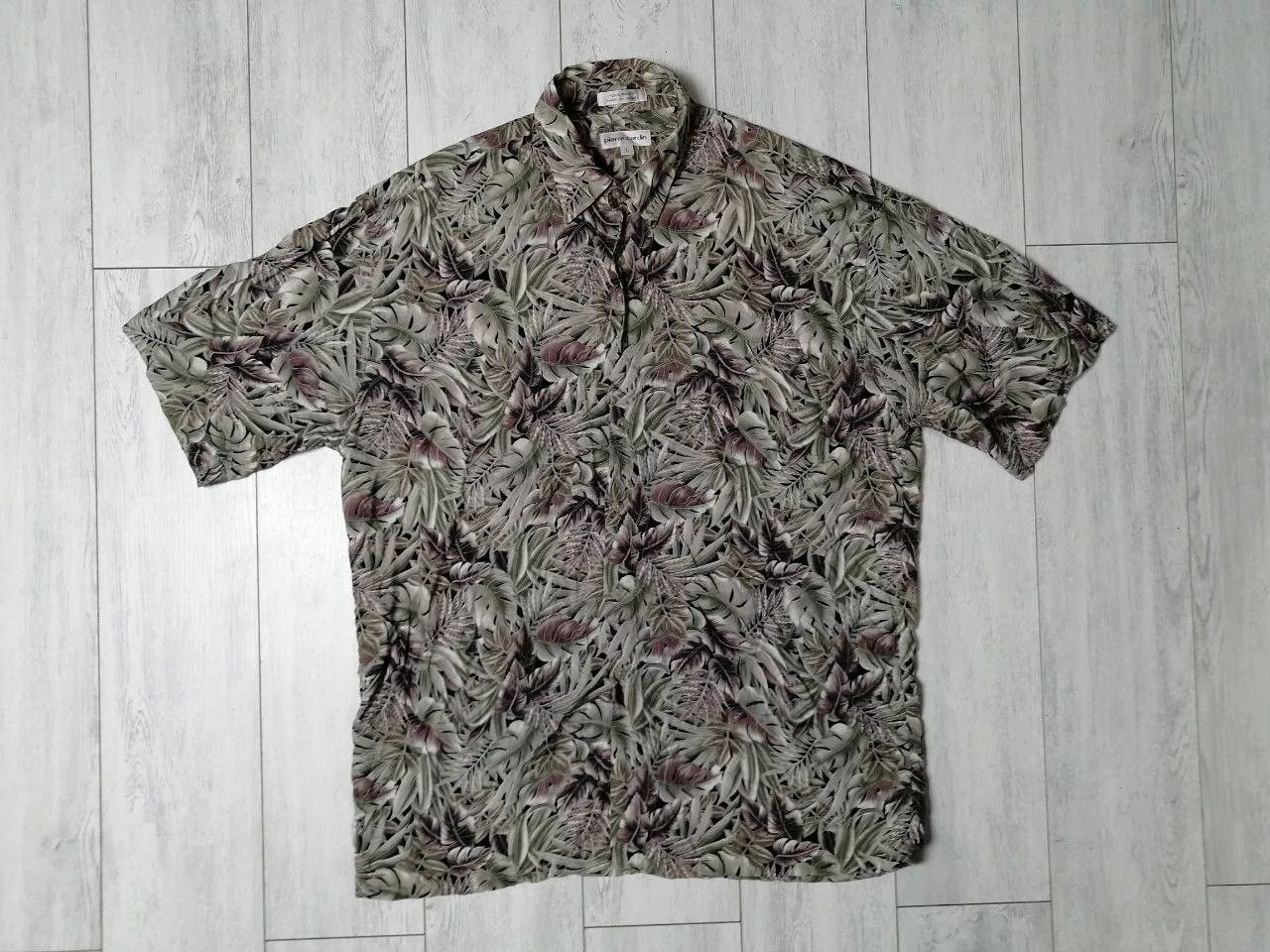 Pierre Cardin Shirts Button Ups Pierre Cardin × Vintage Vintage 90s Pierre Cardin Palm Hawaiian Rayon Shirt Large Multi