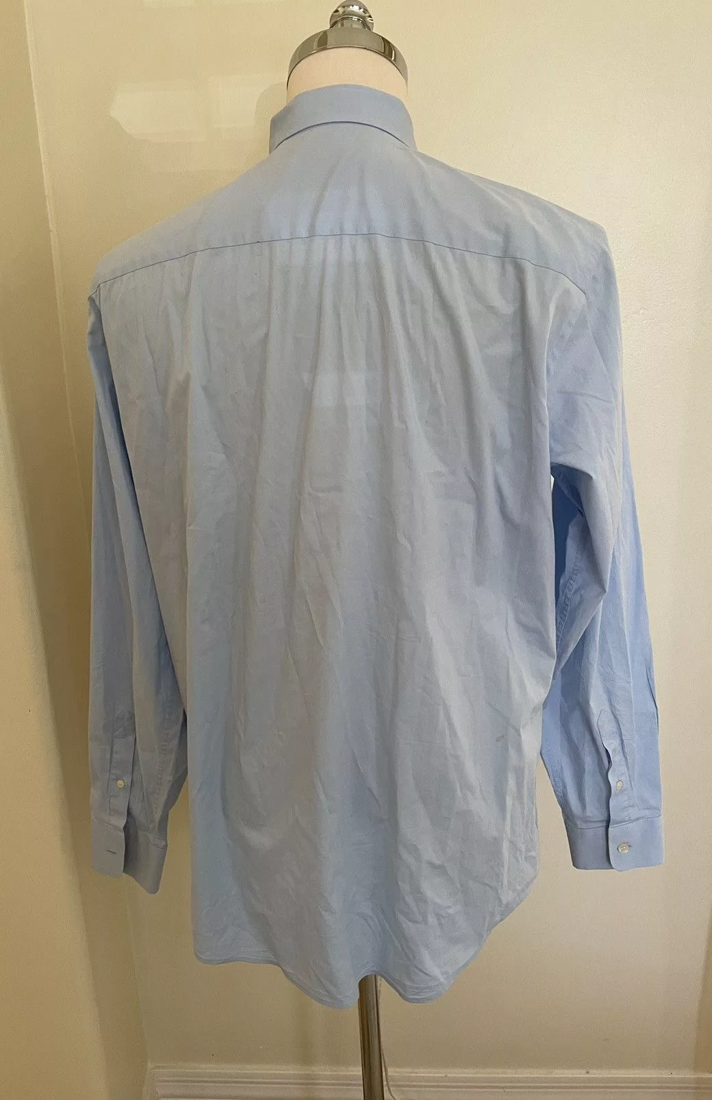 Burberry Shirts Button Ups Burberry Nova Check Trim Spread Collar Shirt Blue