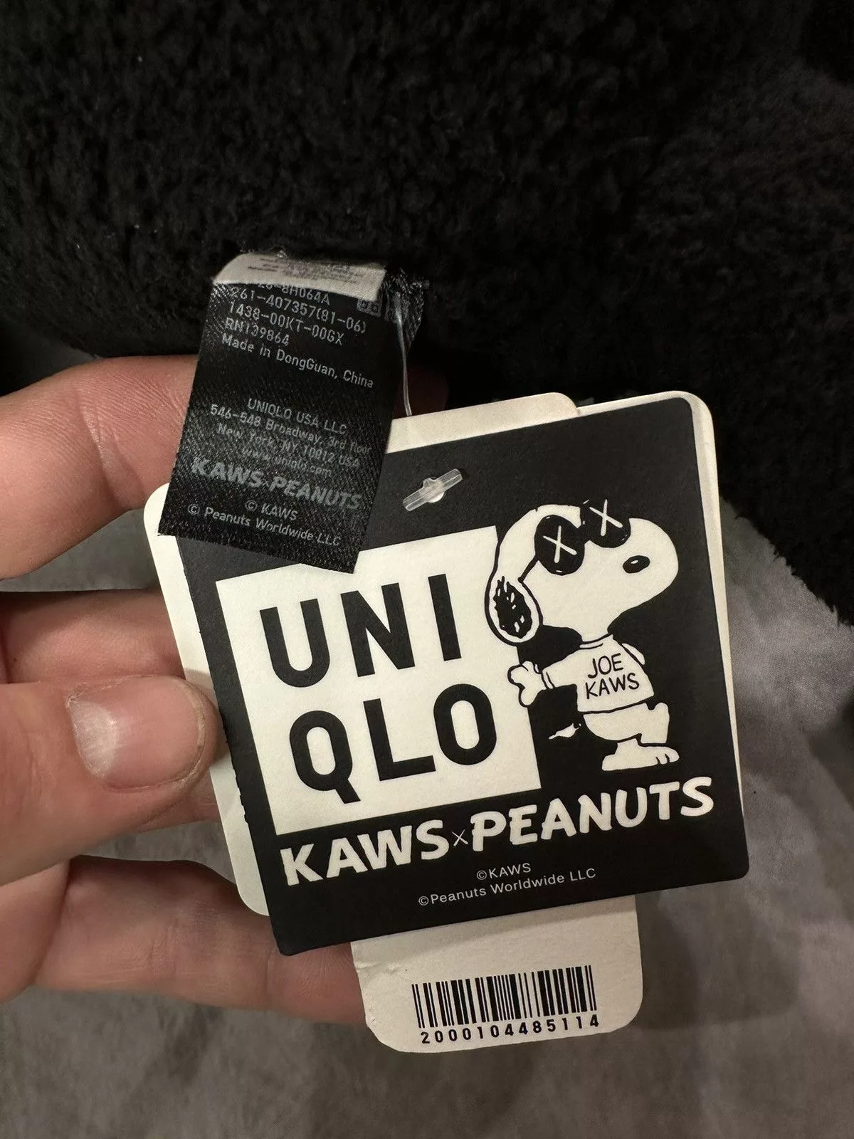 Kaws Miscellaneous Kaws × Peanuts × Uniqlo 🎱Sendoffers 😍Kaws X Snoopy Plush Large size Black