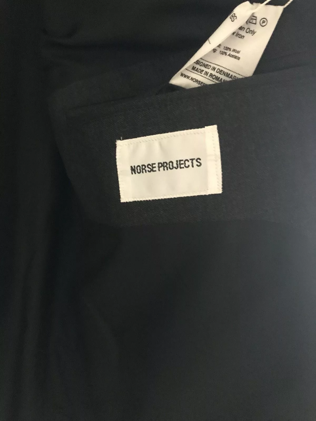 Norse Projects Suits Norse Projects Thomas Charcoal Gray Wool Suit Cropped Notch Cropped Pants