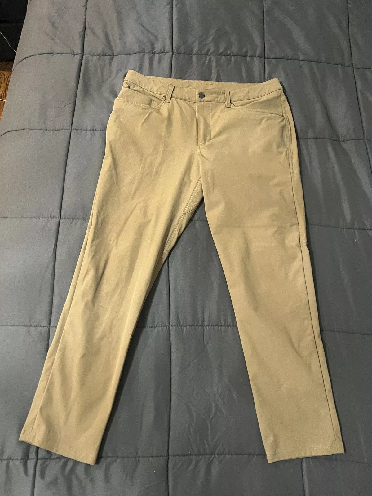 Lululemon Casual Pants Lululemon Khaki ABC Pants 34 Inch Slim Blue