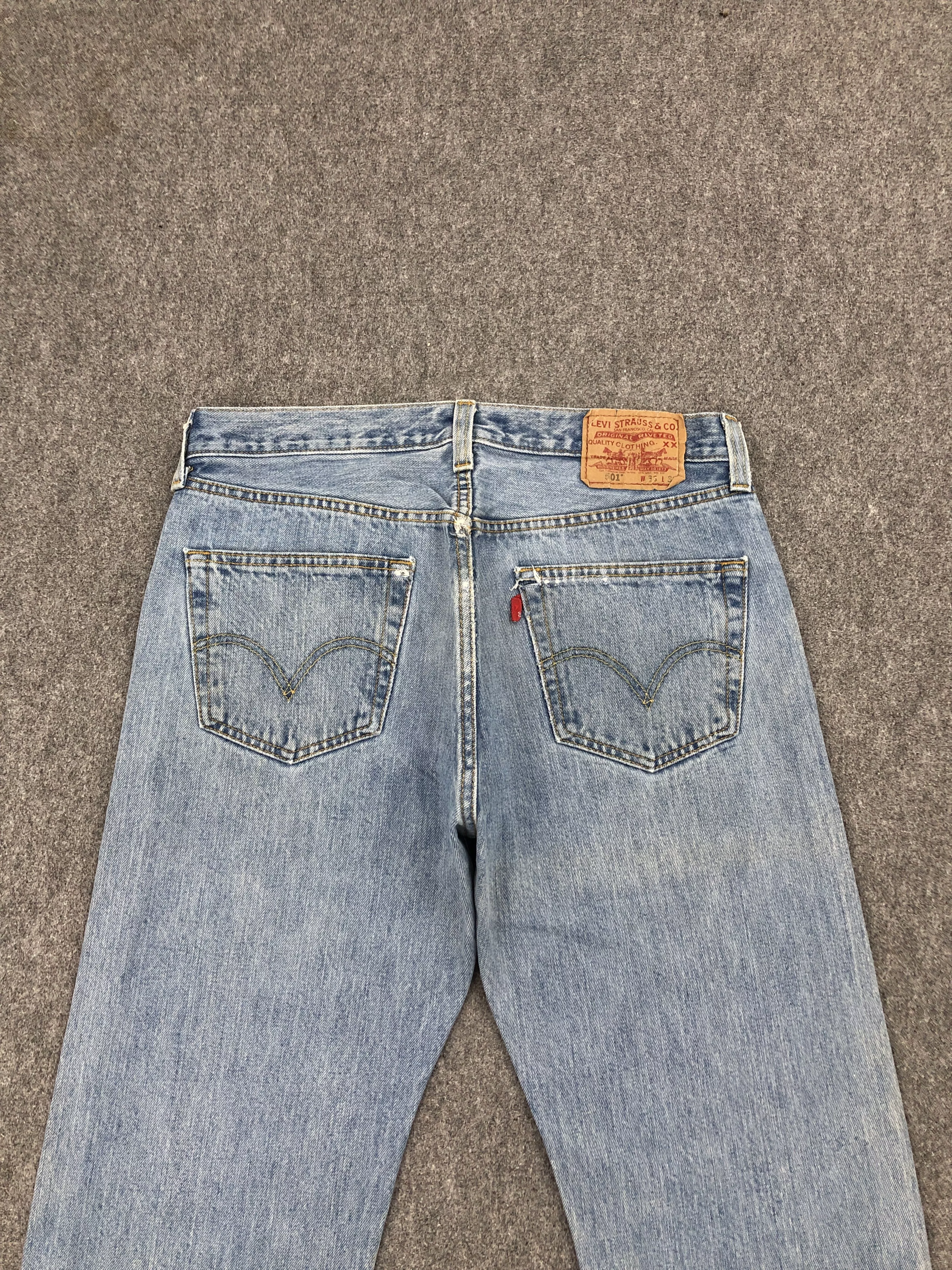 Levi's Denim Levi's × Vintage Vintage Levi's 501 Light Blue Washed Jeans