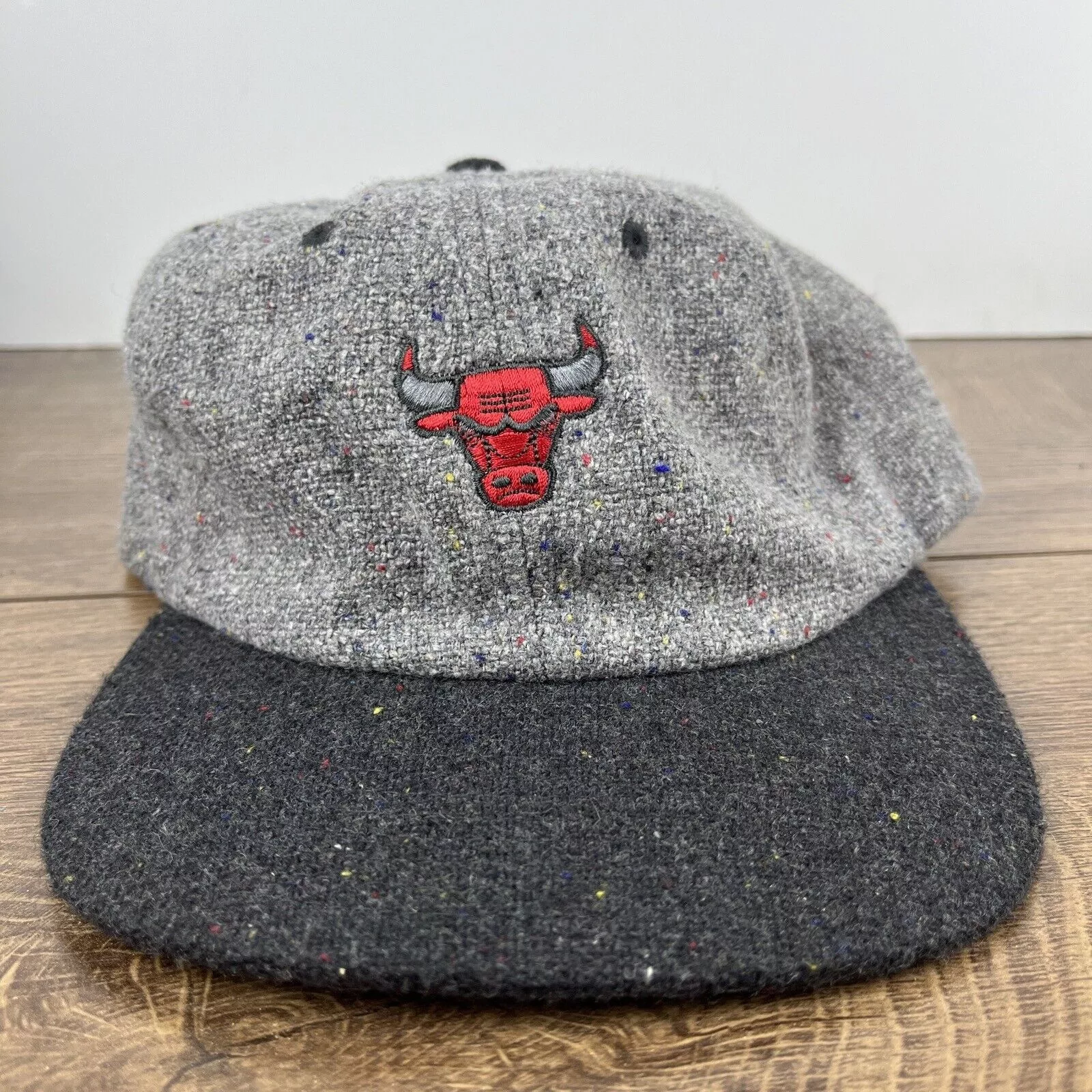 Mitchell & Ness Hats Chicago Bulls Hat Mitchell & Ness Gray Hat Adjustable Adult