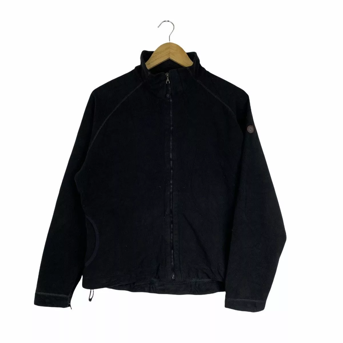 Timberland Sweaters Knitwear Timberland × Vintage Vintage TIMBERLAND Outdoor Small Logo Fleece Sweater Jacket Black