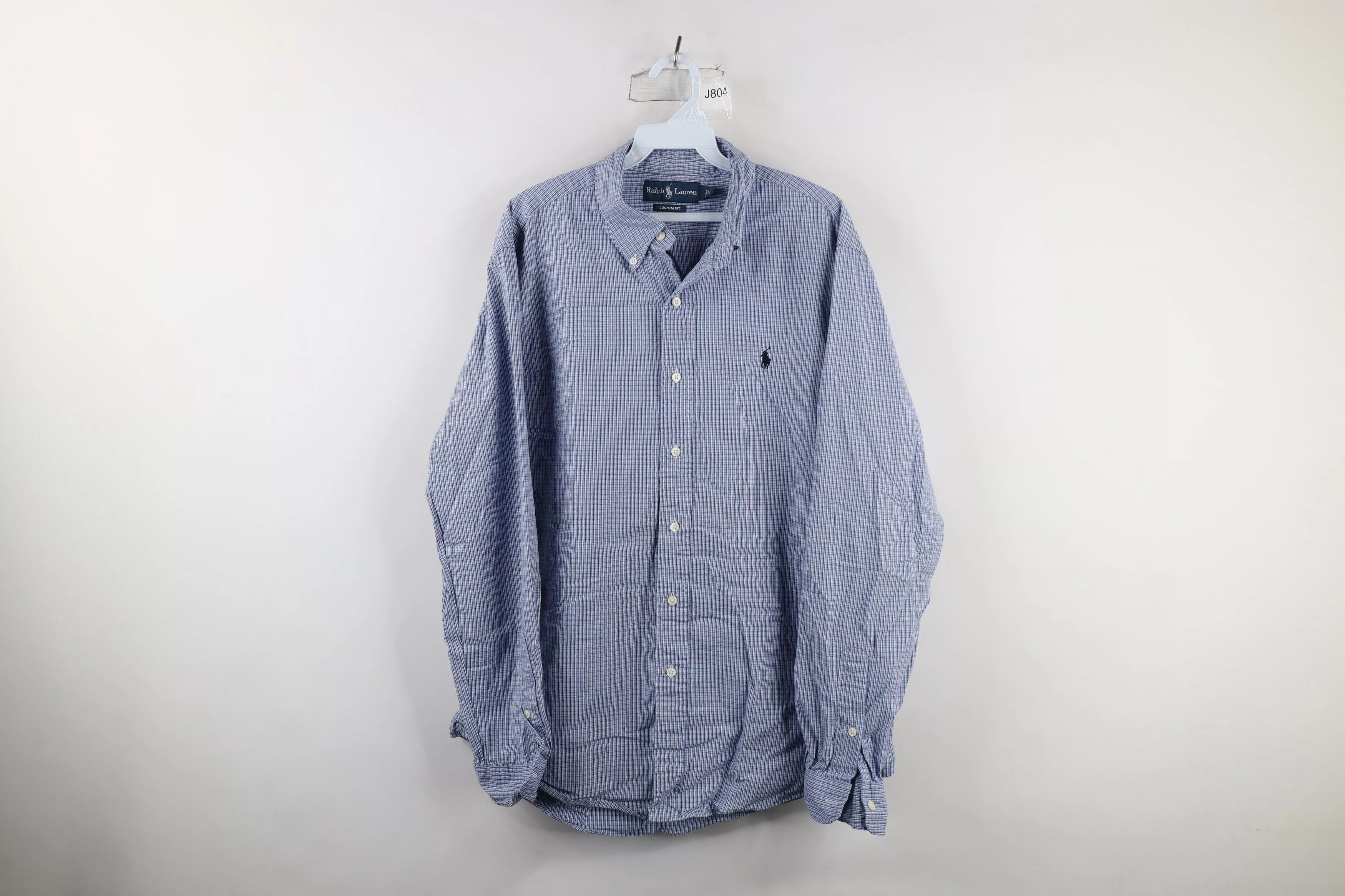 Ralph Lauren Socks Underwear Ralph Lauren × Vintage Vintage 90s Ralph Lauren Fit Collared Button Down Shirt Blue