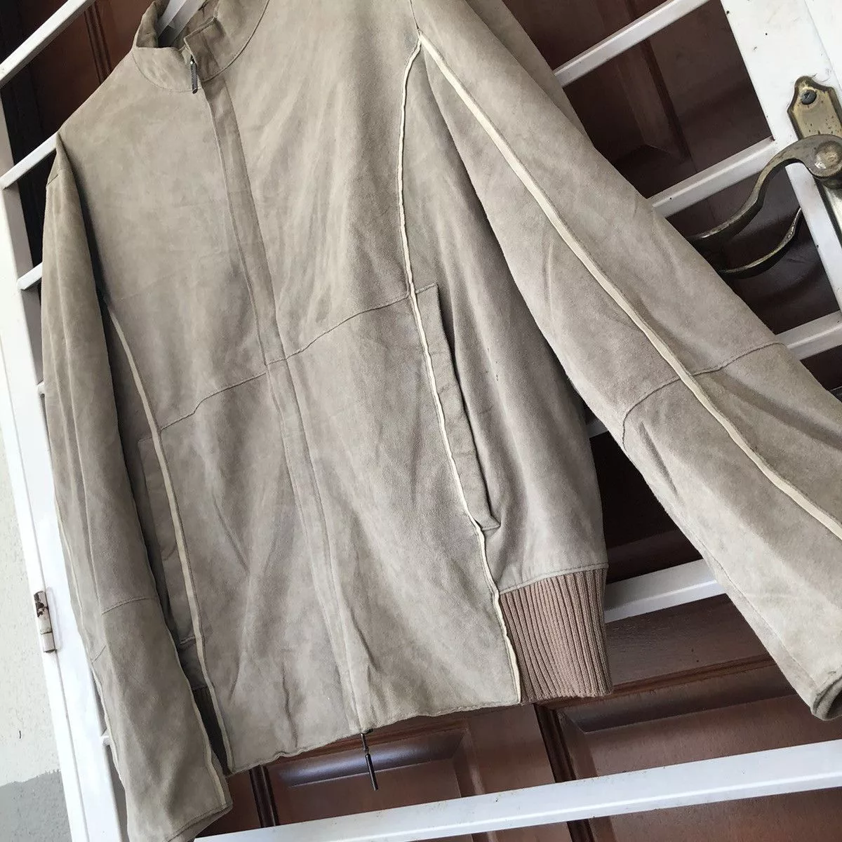 Armani Bombers Velvet Armani jacket White