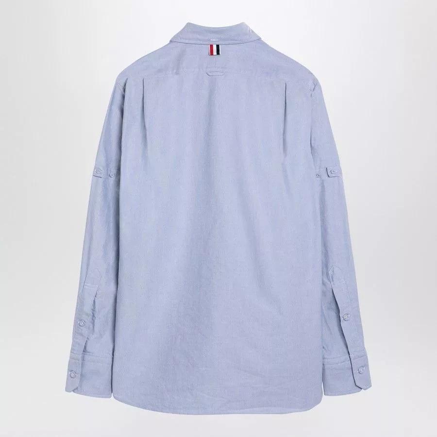 Thom Browne Shirts Button Ups Thom Browne o1d2blof0724 Button Down Shirts in Light Blue