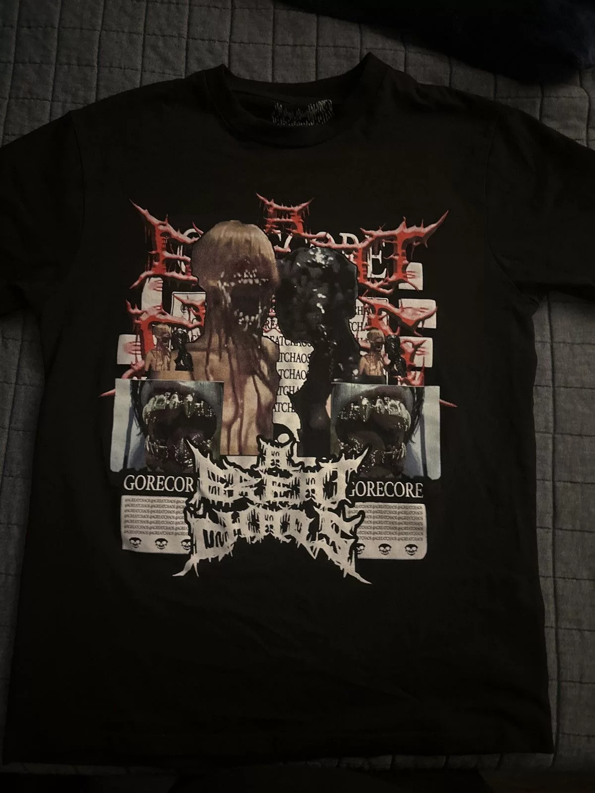 Ken Carson Short Sleeve T Shirts Ken Carson A Great Chaos Merch Black