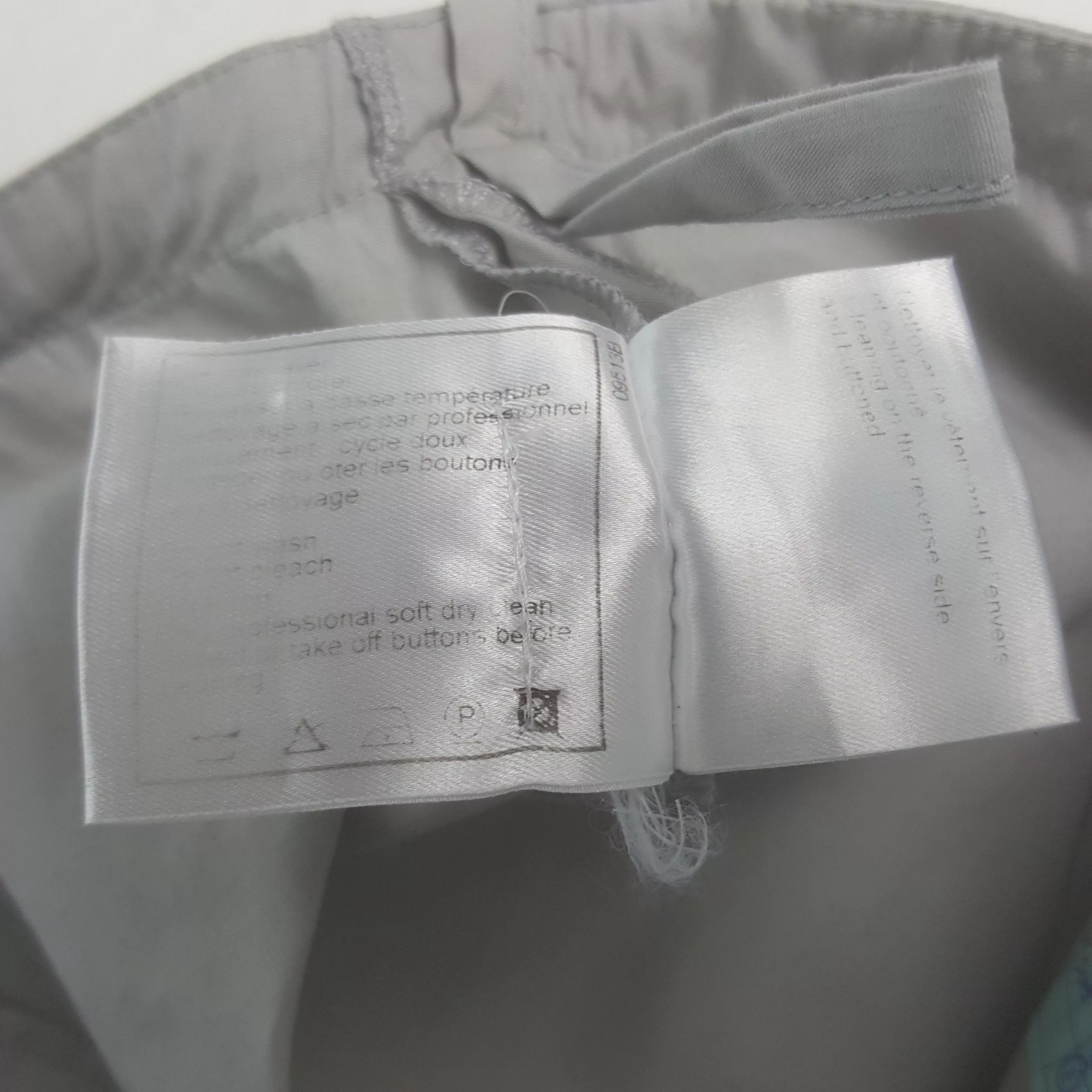 Chanel Casual Pants Vintage Chanel Button Pants Gray Luxury
