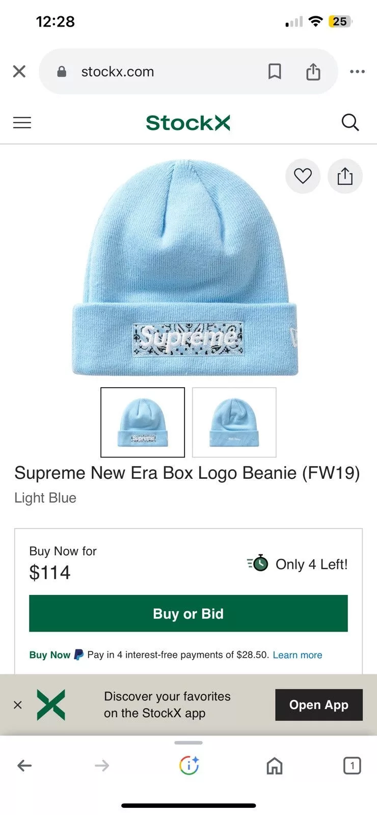 Supreme Hats Supreme New Era box logo beanie Blue