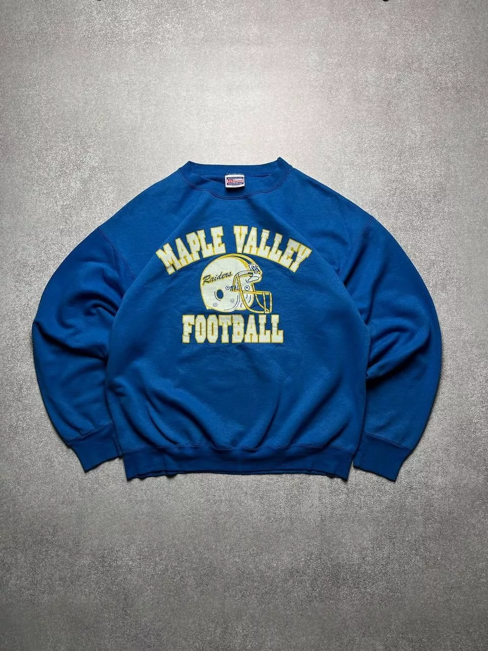 Vintage Sweatshirts Hoodies Vintage Maple Valley Football Boxy Sweatshirt Y2K L Blue