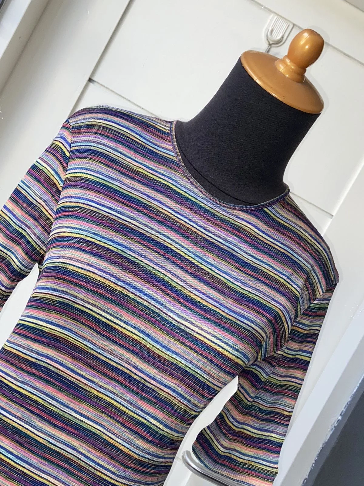 Missoni Short Sleeve T Shirts MISSONI SPORT Striped T-shirt Pink