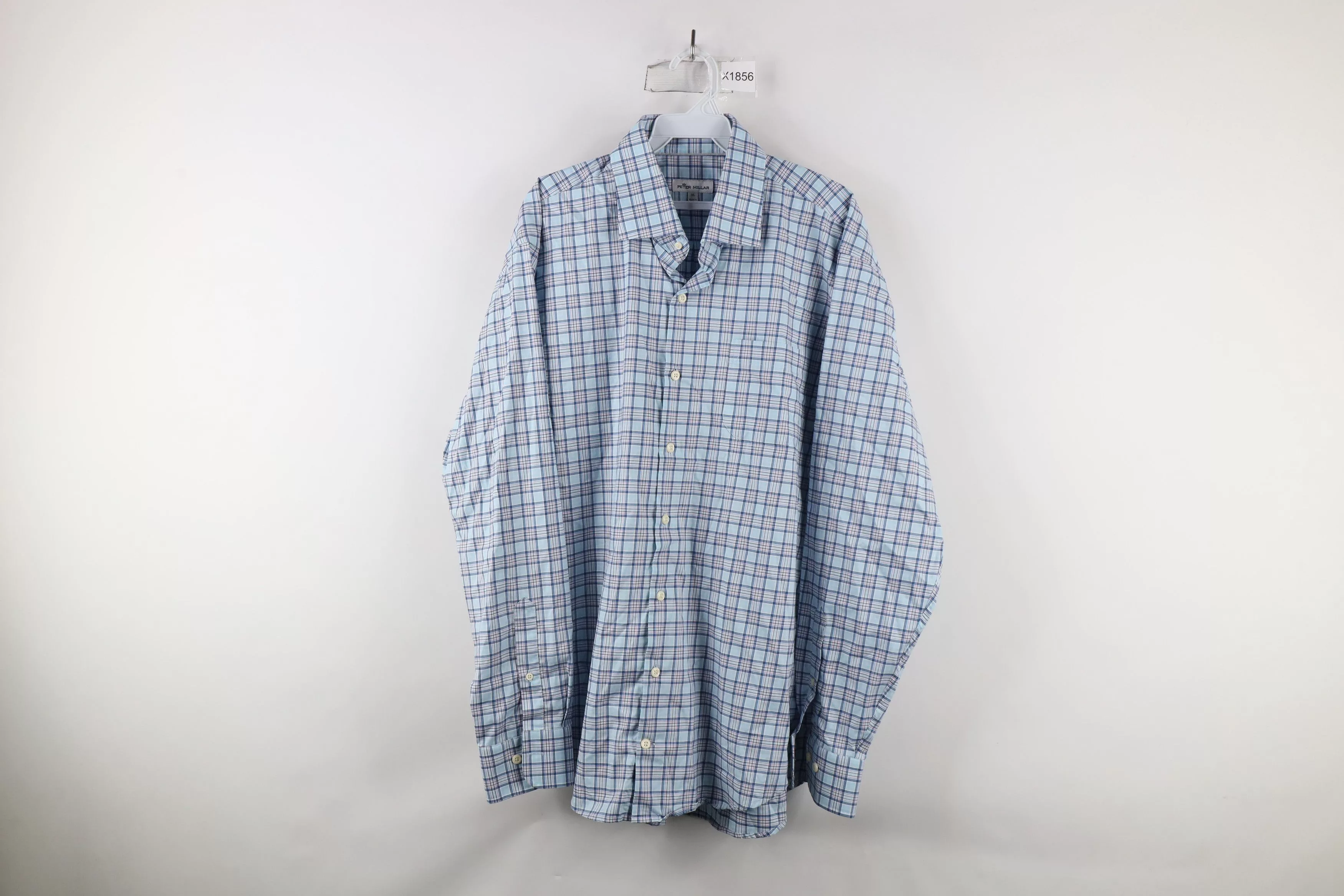 Peter Millar Shirts Button Ups Peter Millar × Vintage Peter Millar Collared Long Sleeve Button Shirt Blue Plaid Multi