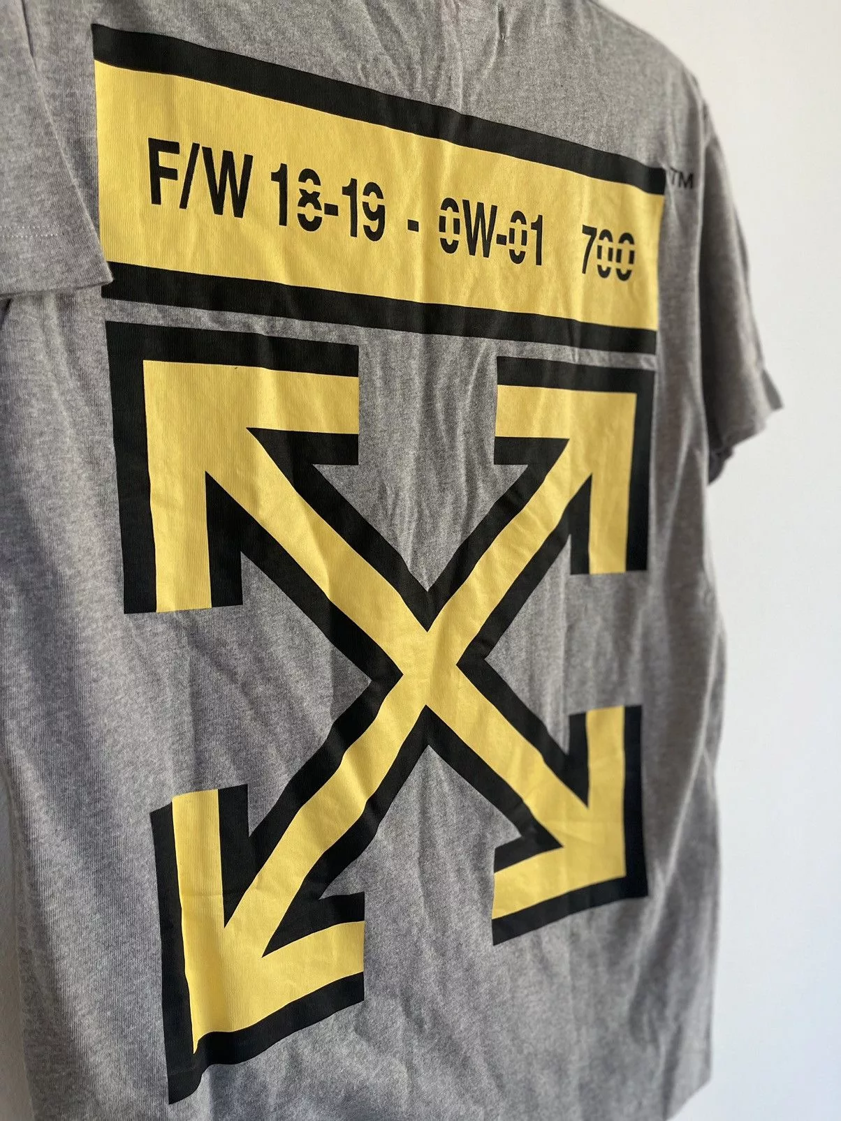 Off-White Short Sleeve T Shirts Off-White Off white marker Arrows TEE Gray