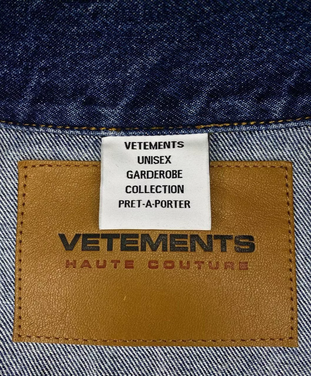 Vetements Denim Jackets Vetements Denim Jacket Flame Blue