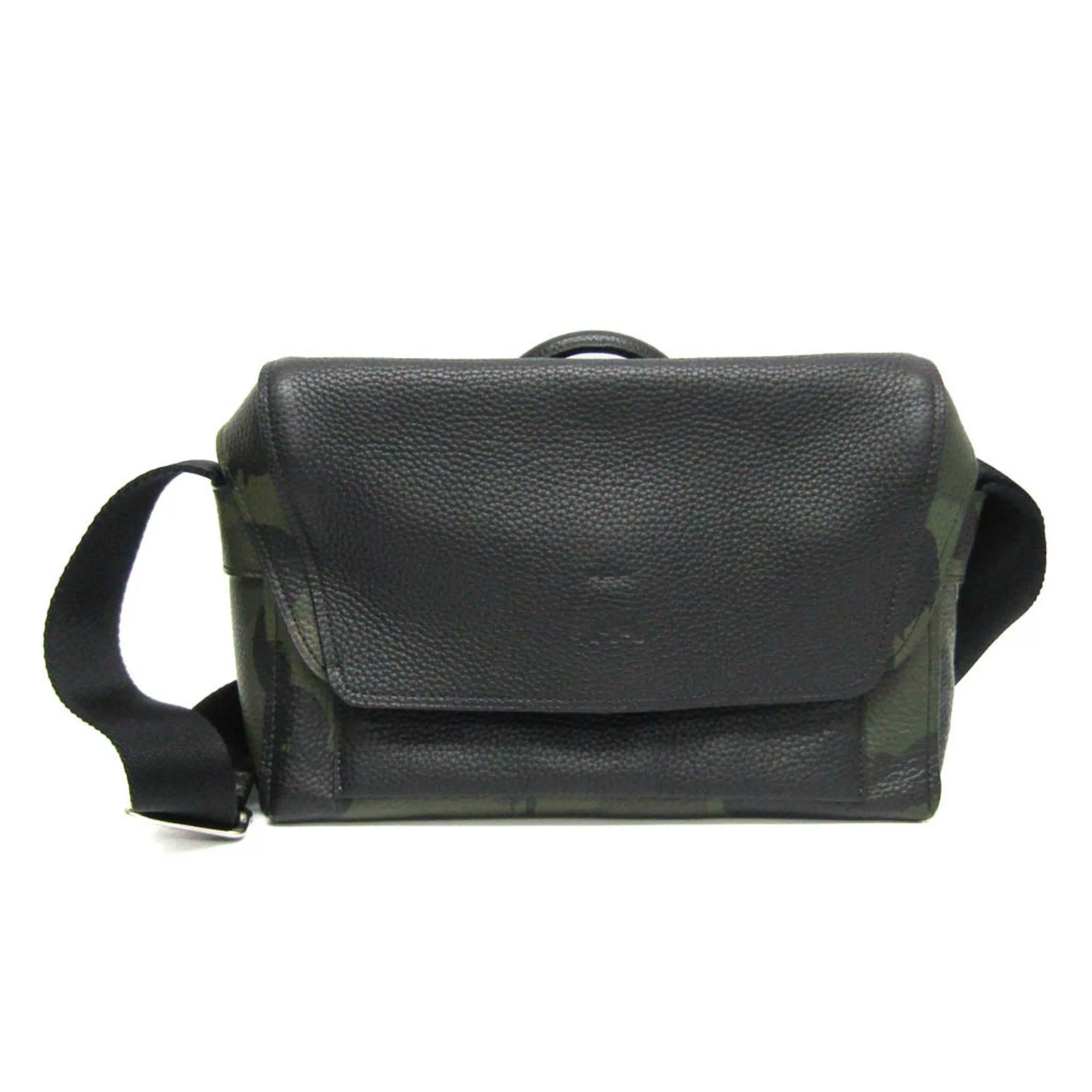 Coach Other Coach Manhattan Wild Beast 72009 Men's Leather Shoulder Bag Black,Khaki