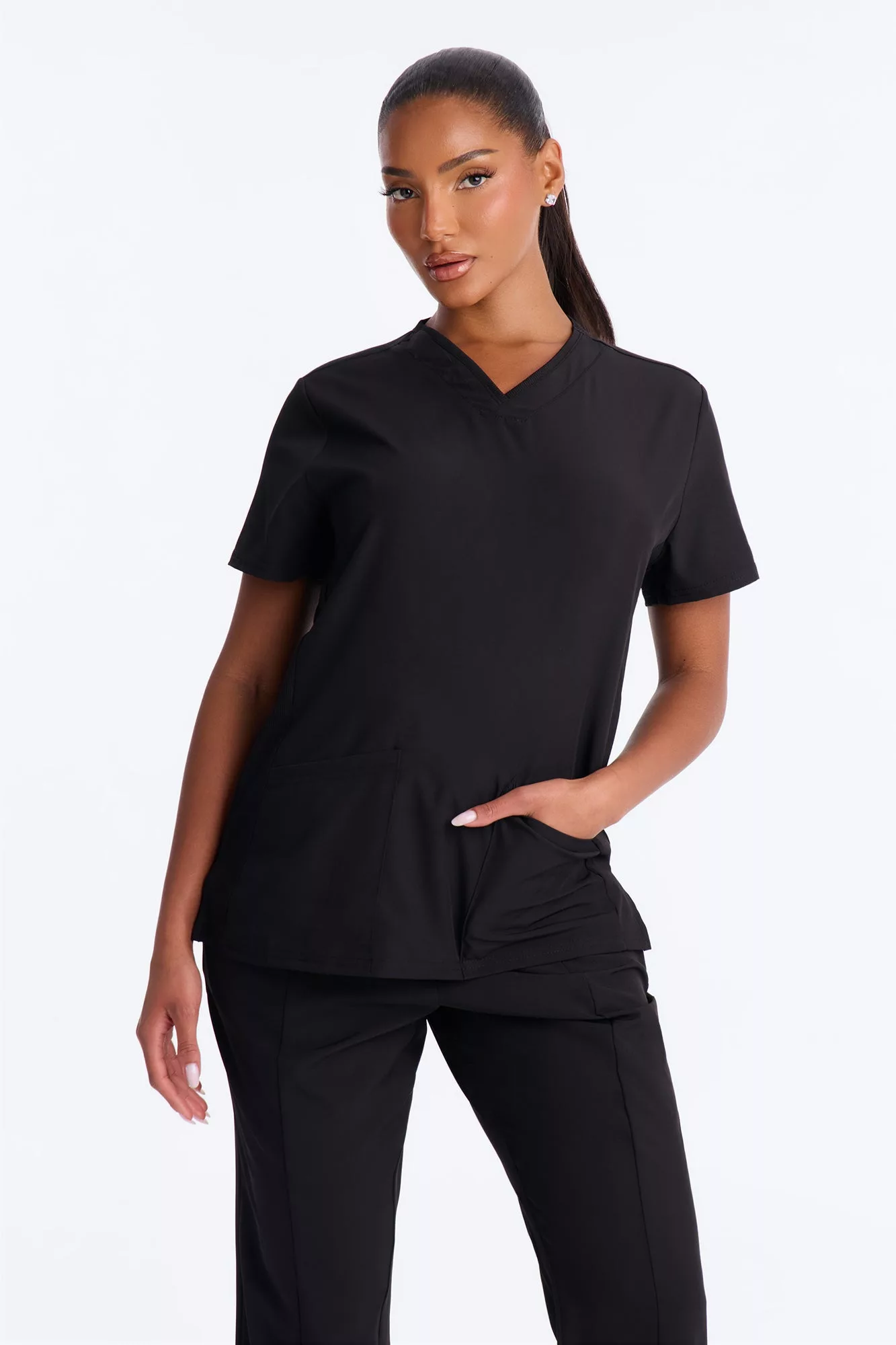 Doctor's Note Uniform Scrub Pant Set - Black