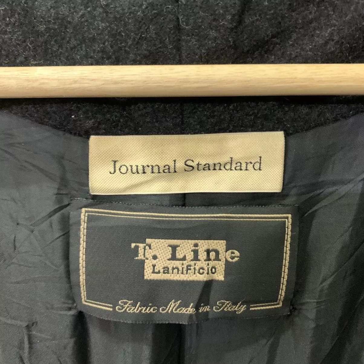 Journal Standard Parkas Vintage Journal Standard Wool Trench Coat Black