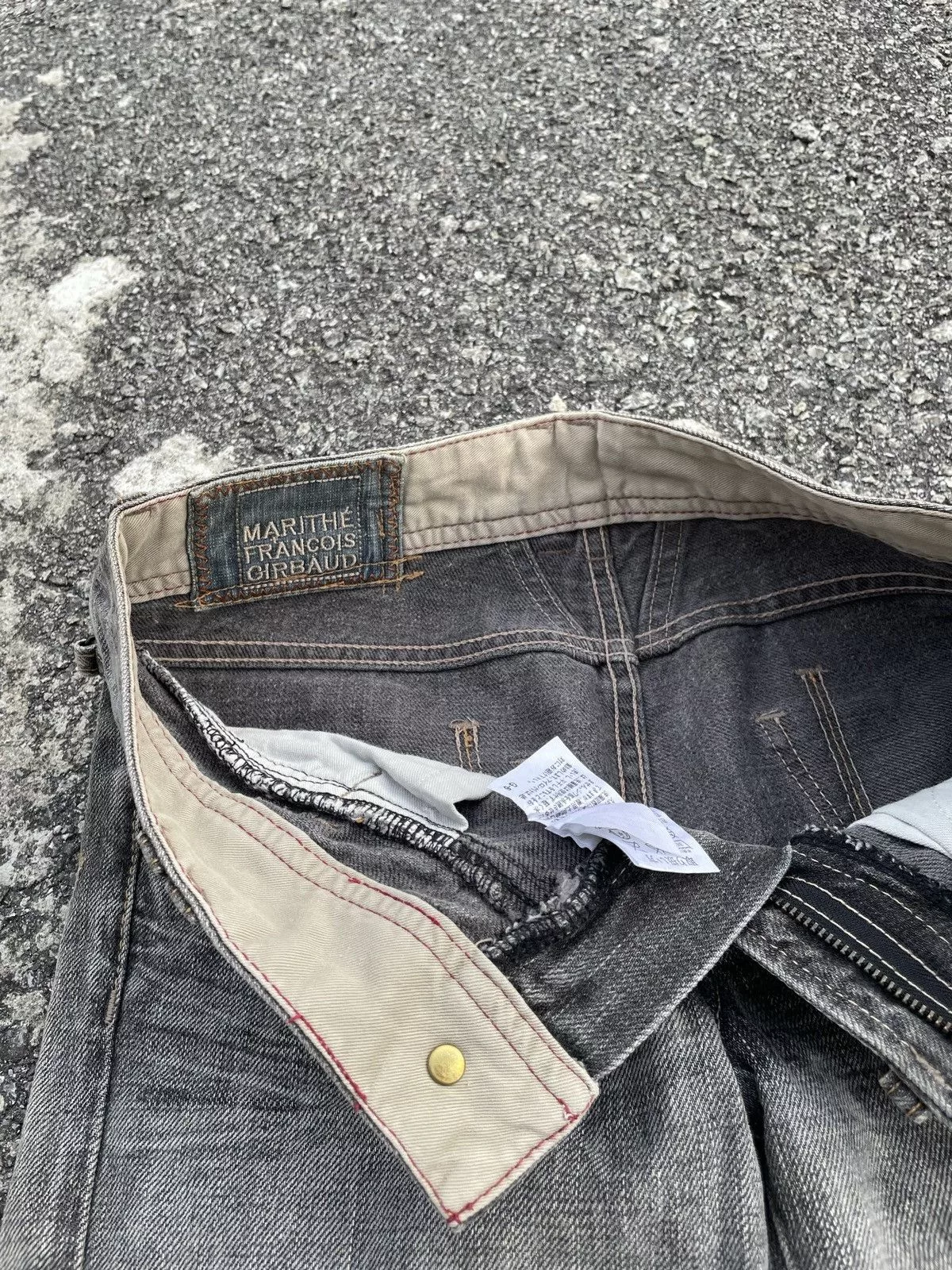 Marithe + Francois Girbaud Denim Marithe + Francois Girbaud Vintage MFG punk Style Denim Black Avant-Garde