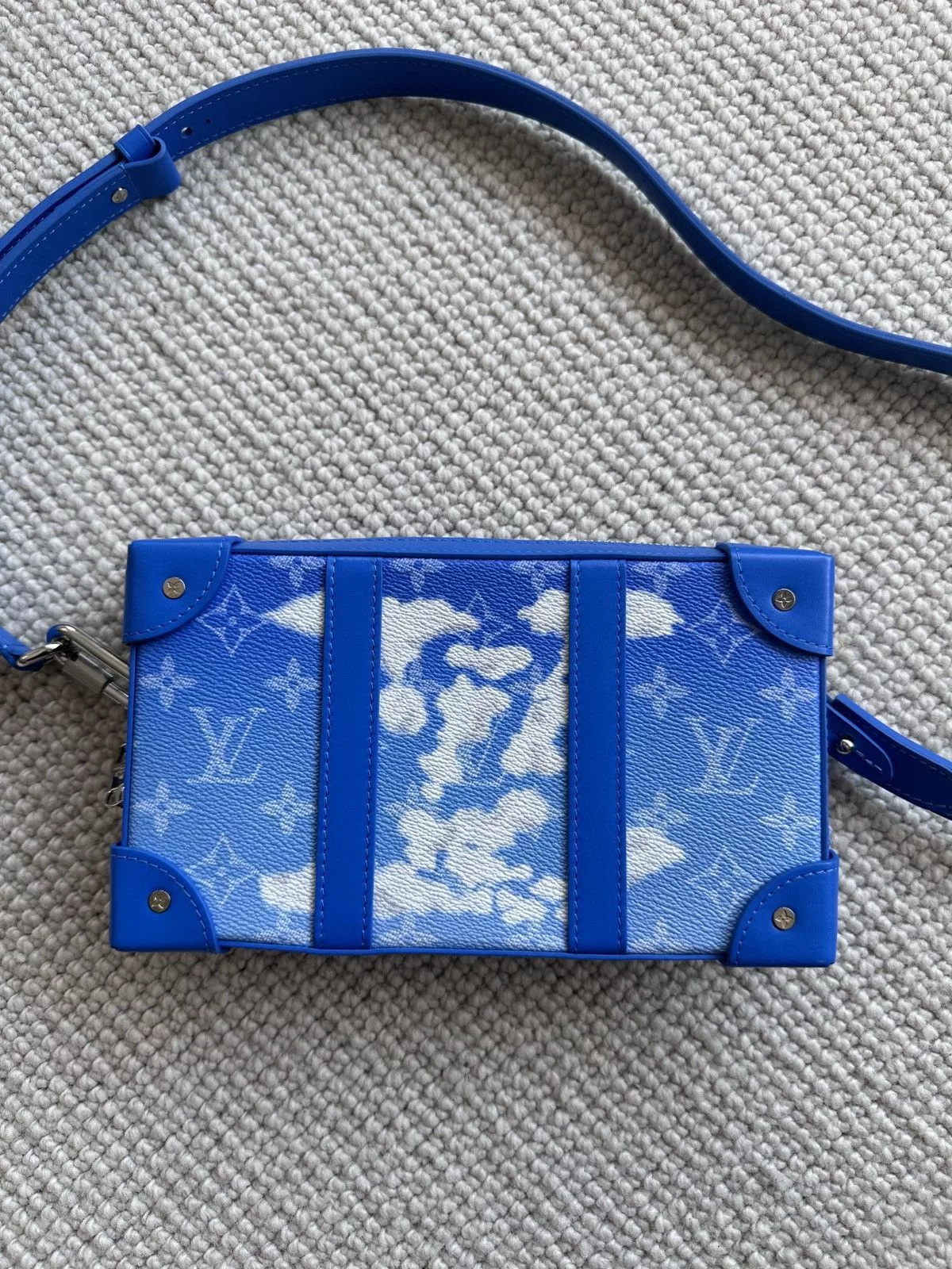 Louis Vuitton Bags Luggage Louis Vuitton Cloud Soft Trunk Wallet Blue
