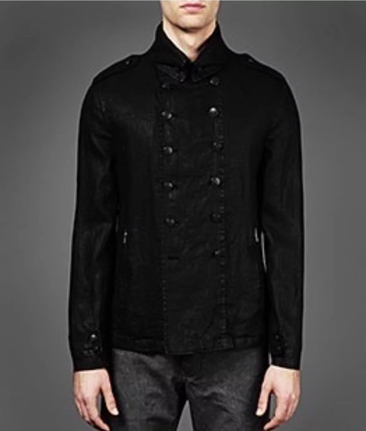 John Varvatos Light Jackets John Varvatos Linen Coat. 54 Black