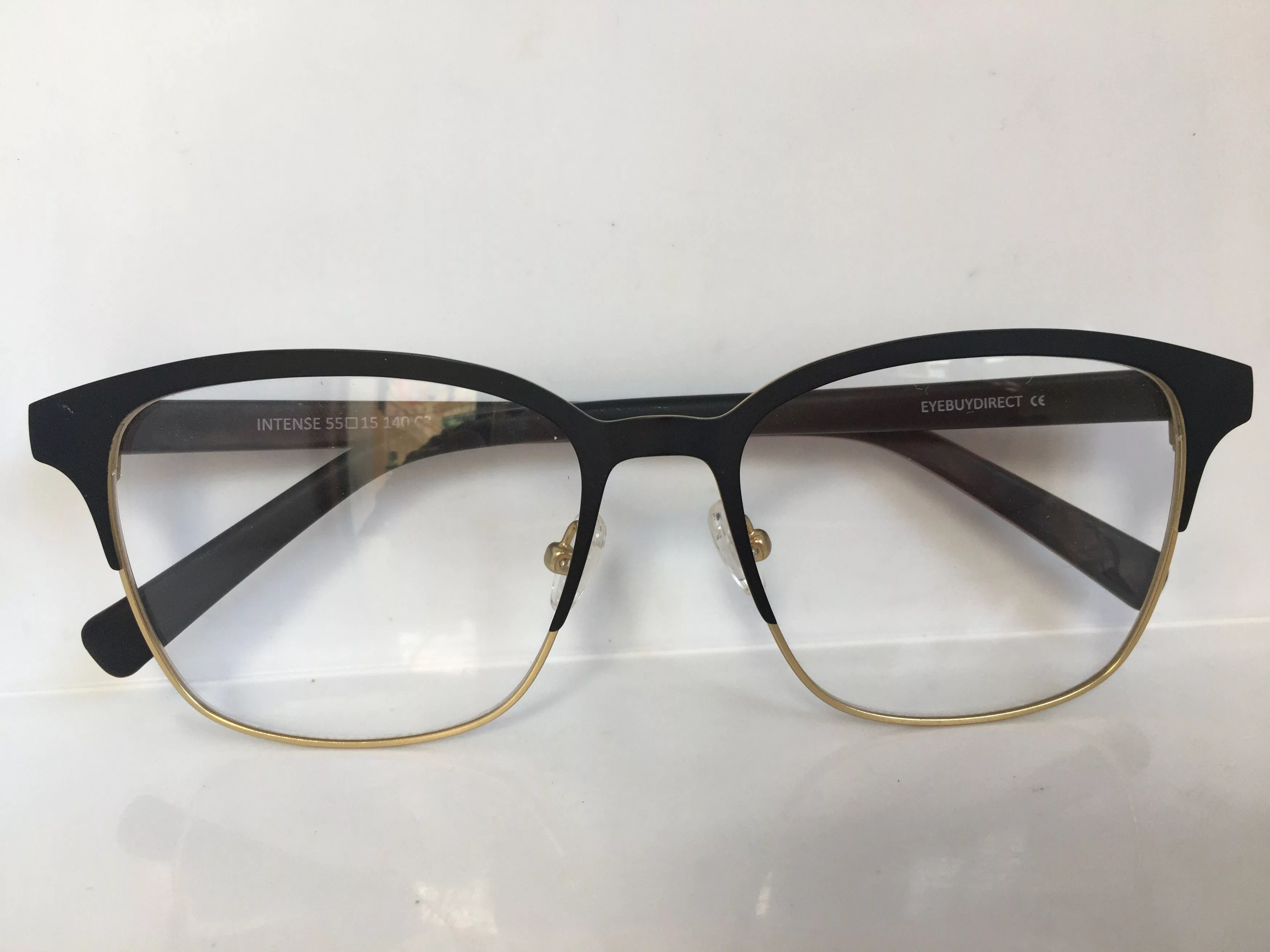 Other Glasses Other Eyebuydirect intense BlackGold Square Eyeglasses Frame