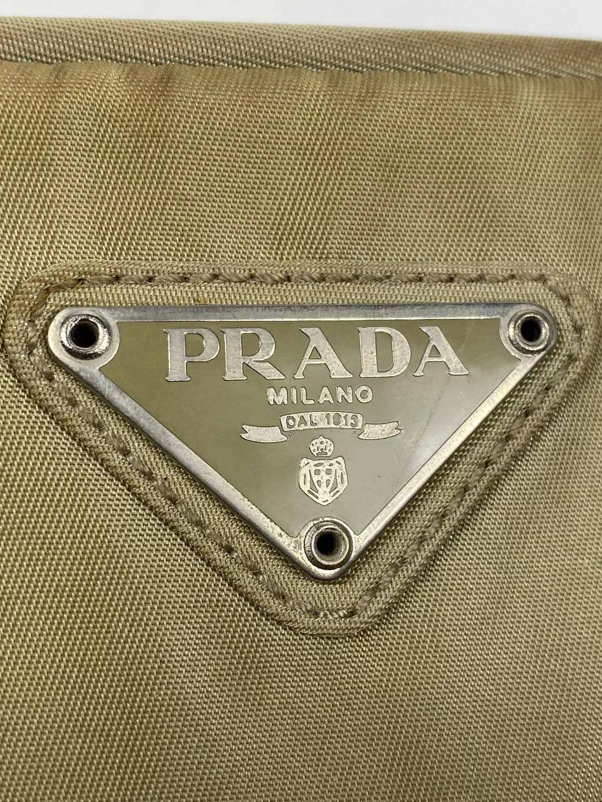 Prada Shoulder Bags Prada Tessuto Nylon Shoulder Bag Green