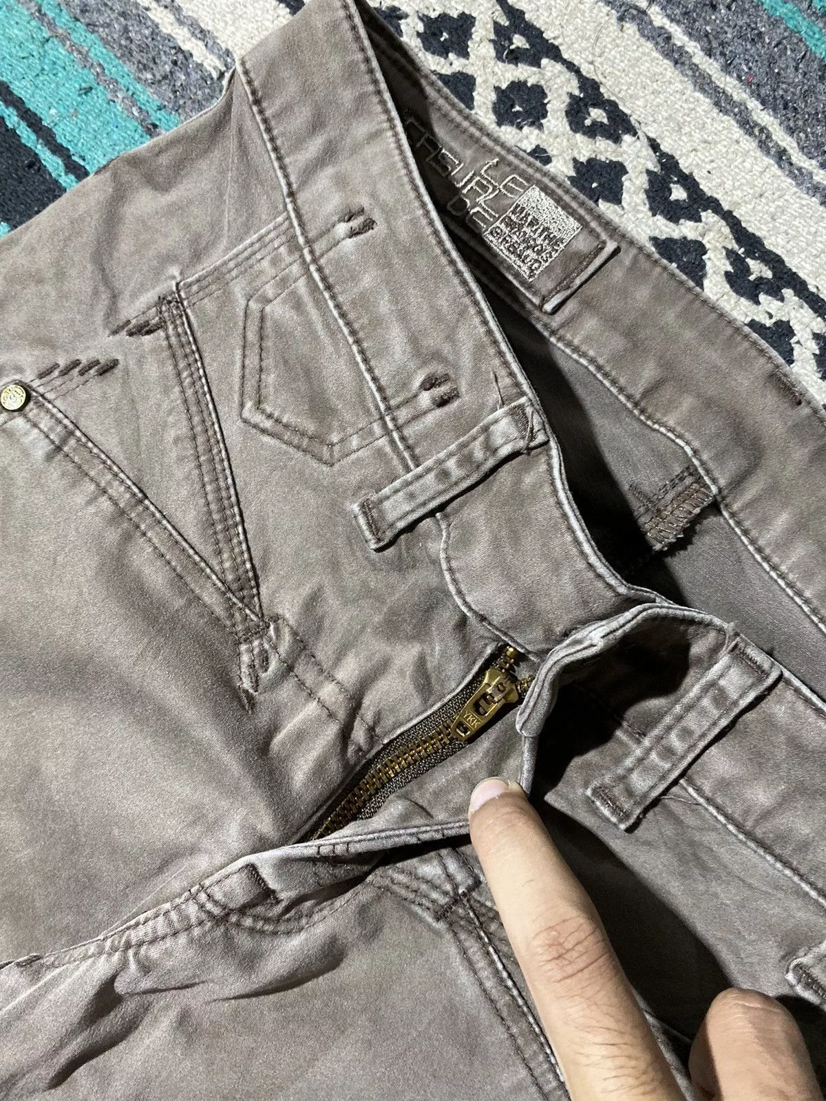 Marithe + Francois Girbaud Pants Marithe + Francois Girbaud Marithe Francois Girbaud Women Skinny Biker Pants Brown