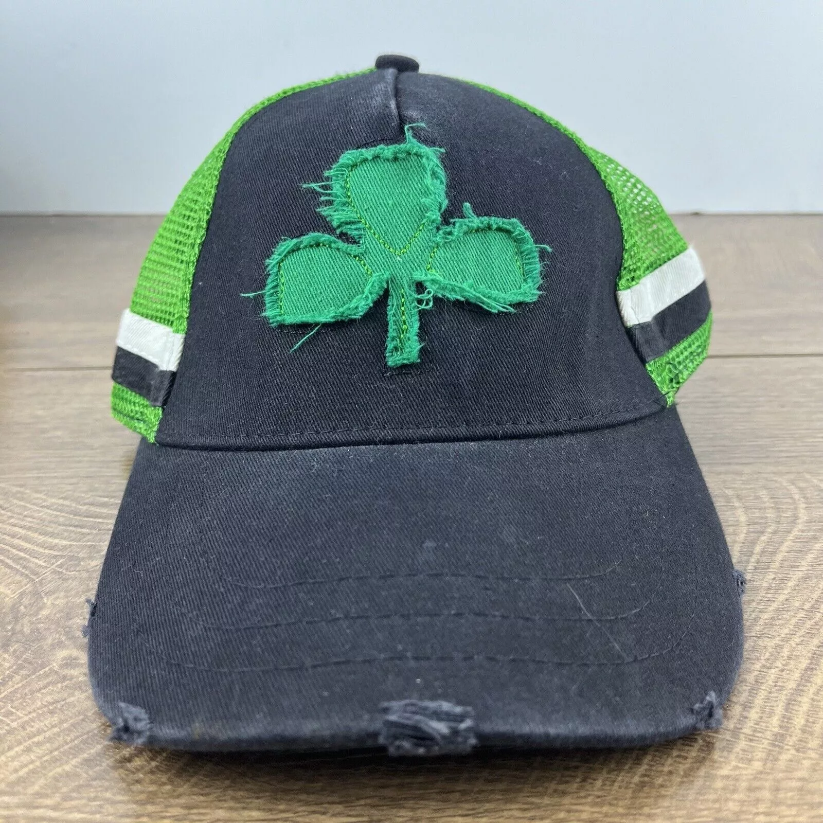 Other Hats Other Clover Hat Lucky Clover Irish Hat Black Cap Adjustable Hat B
