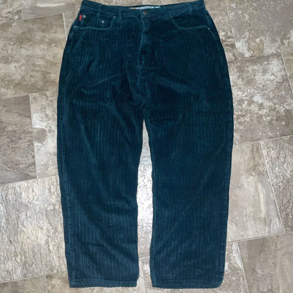Bugle Boy Casual Pants Bugle Boy × JNCO × Vintage VTG Y2K jnco style bugle boy corduroy baggy wideleg pants Green