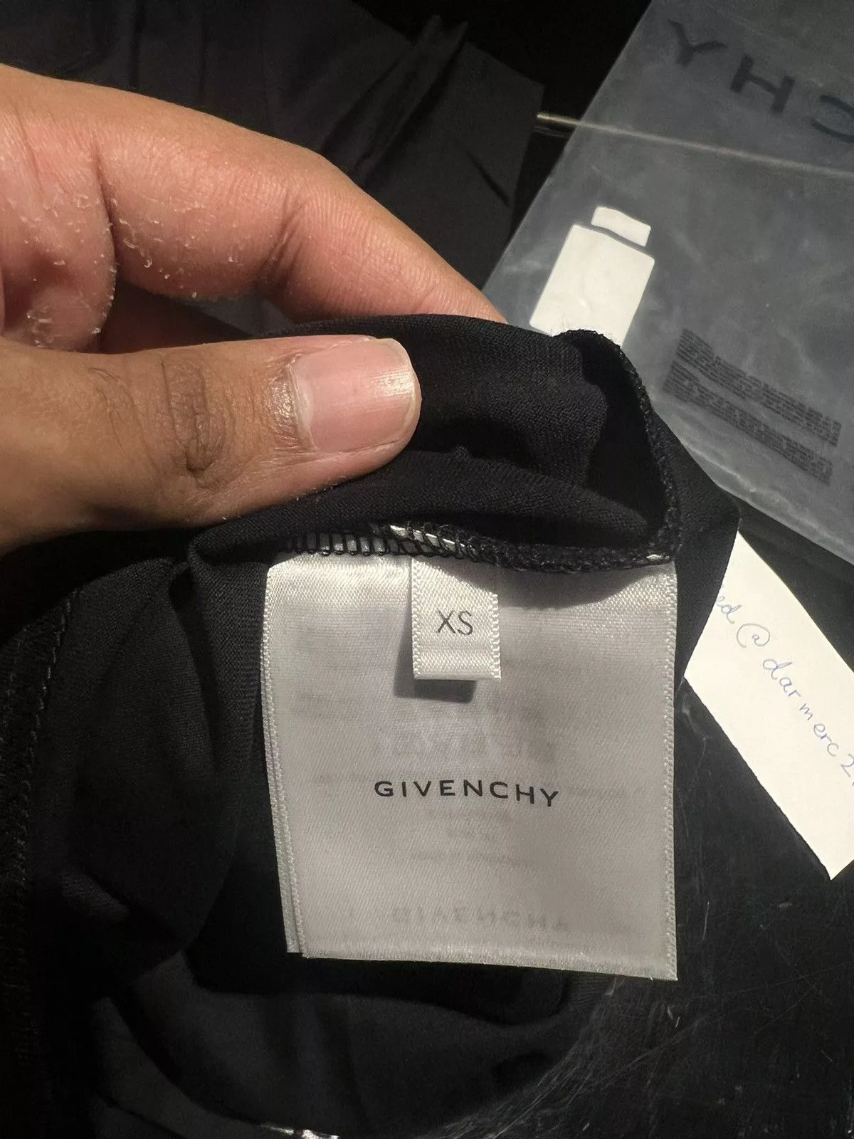 Givenchy Short Sleeve T Shirts Givenchy Rainbow Logo Embroidered Tee Black