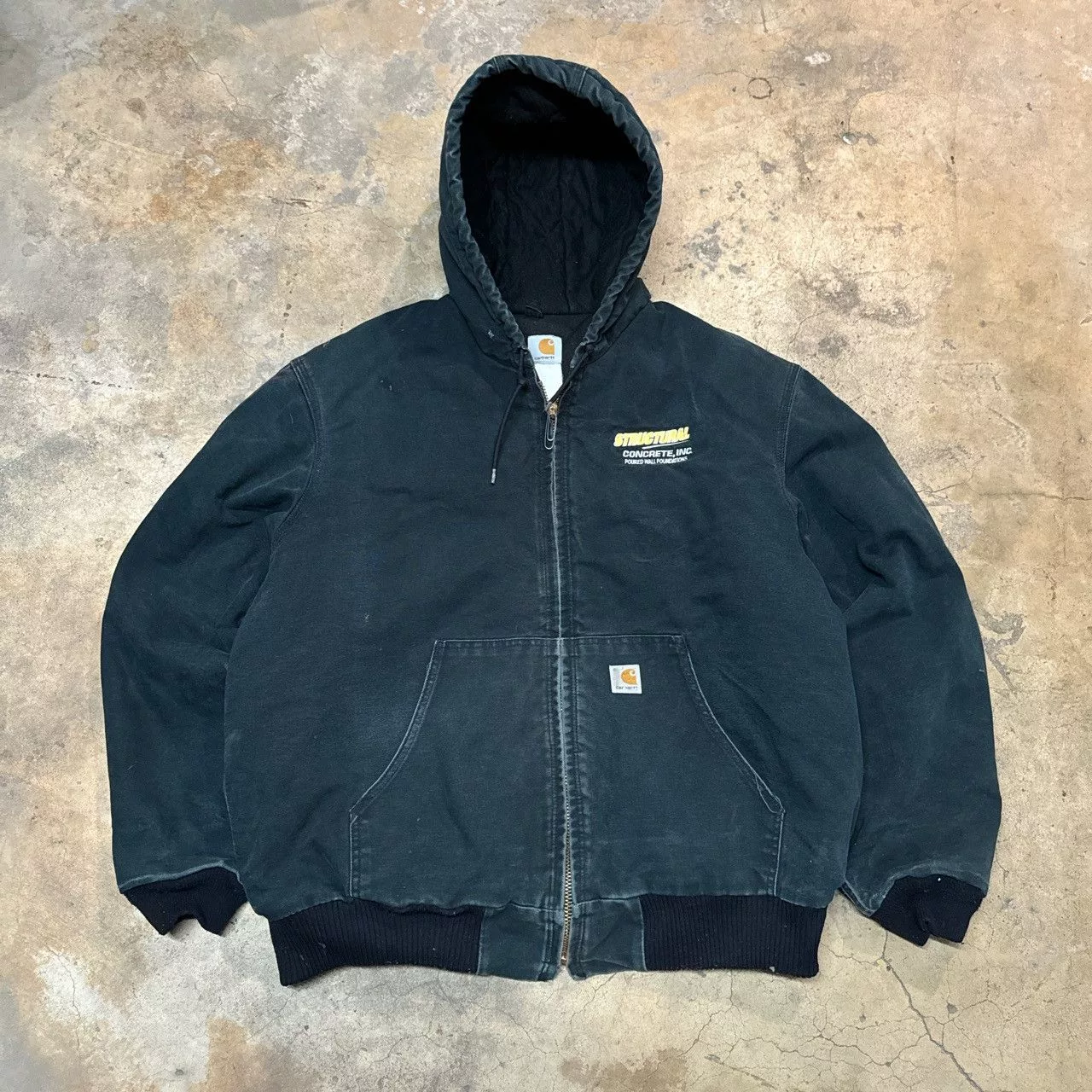 Carhartt Denim Jackets Carhartt × Vintage J140 Carhartt jacket faded black or navy Streetwear