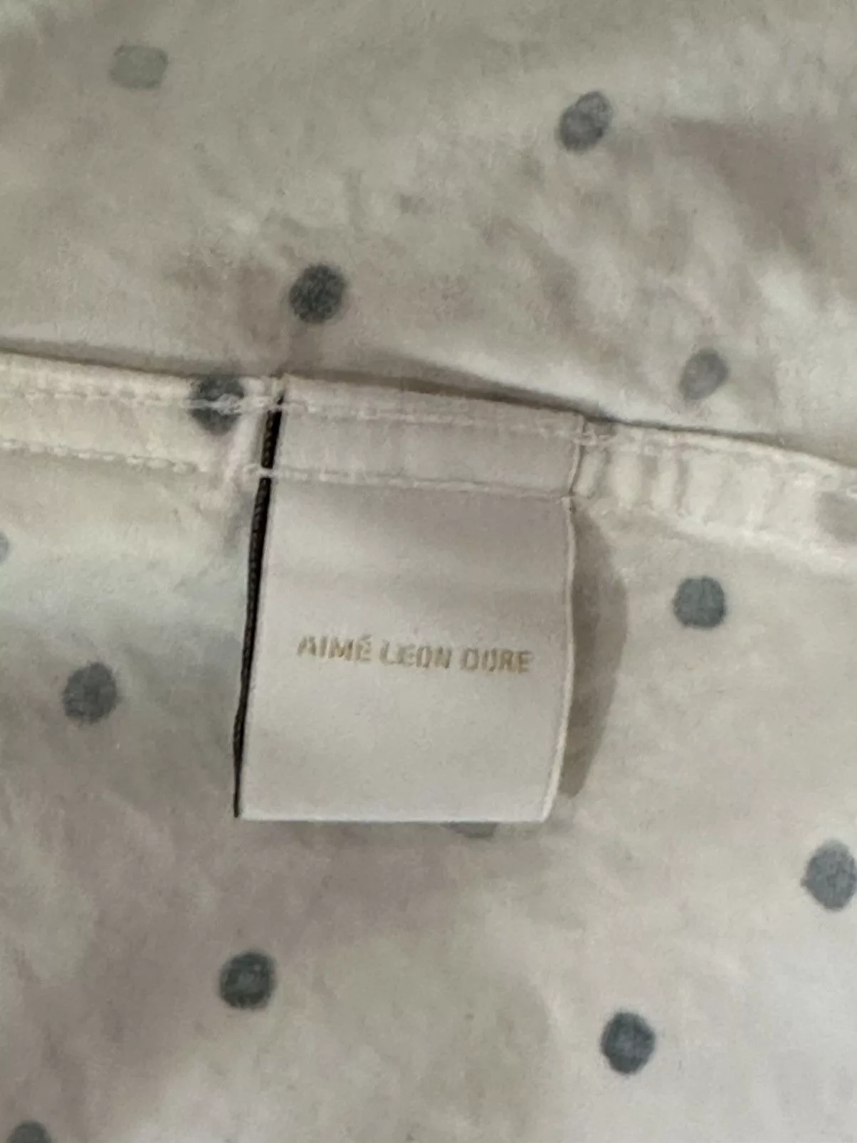 Aime Leon Dore Shirts Button Ups Aime Leon Dore Watercolor Dot Shirt White