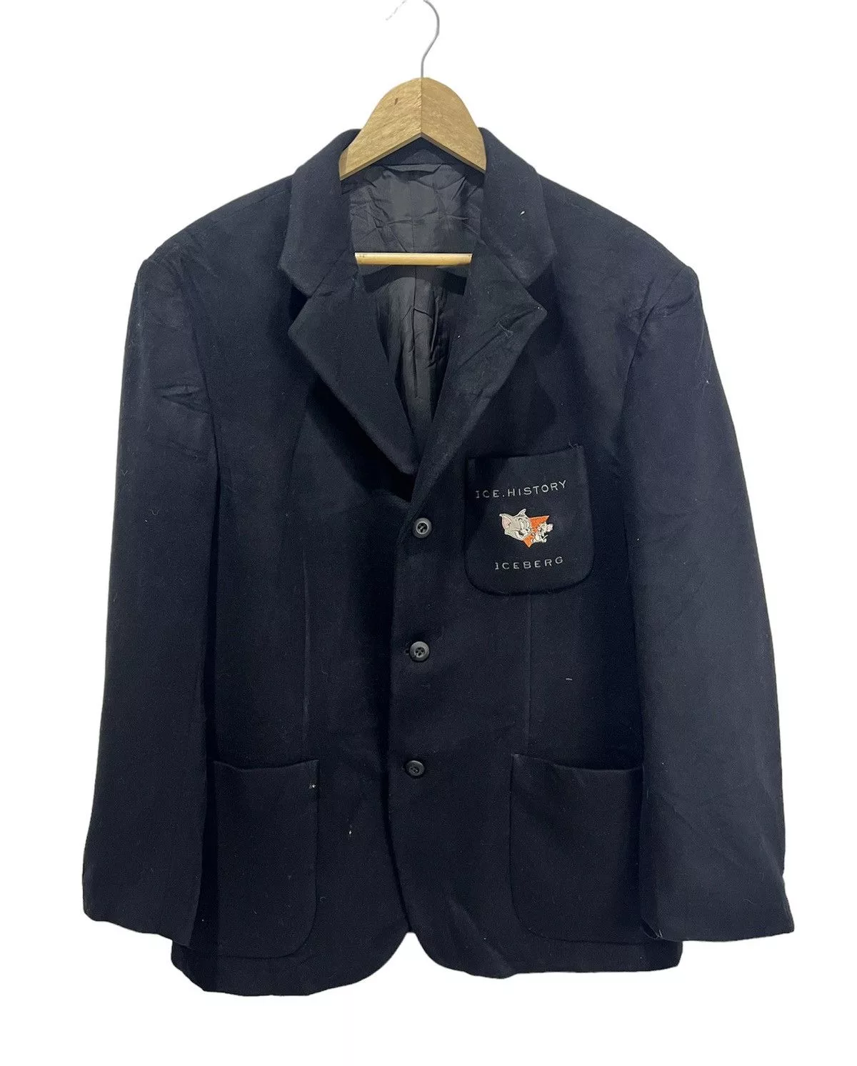 Iceberg Light Jackets Iceberg Ice Berg History Rare Blazer Black Luxury