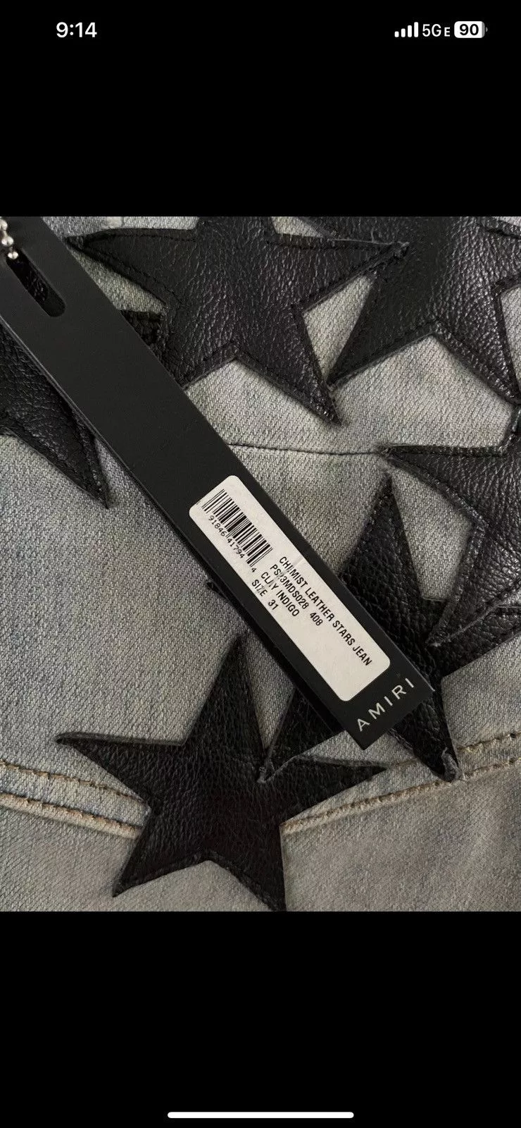 Amiri Denim Chemist amiri pants Black