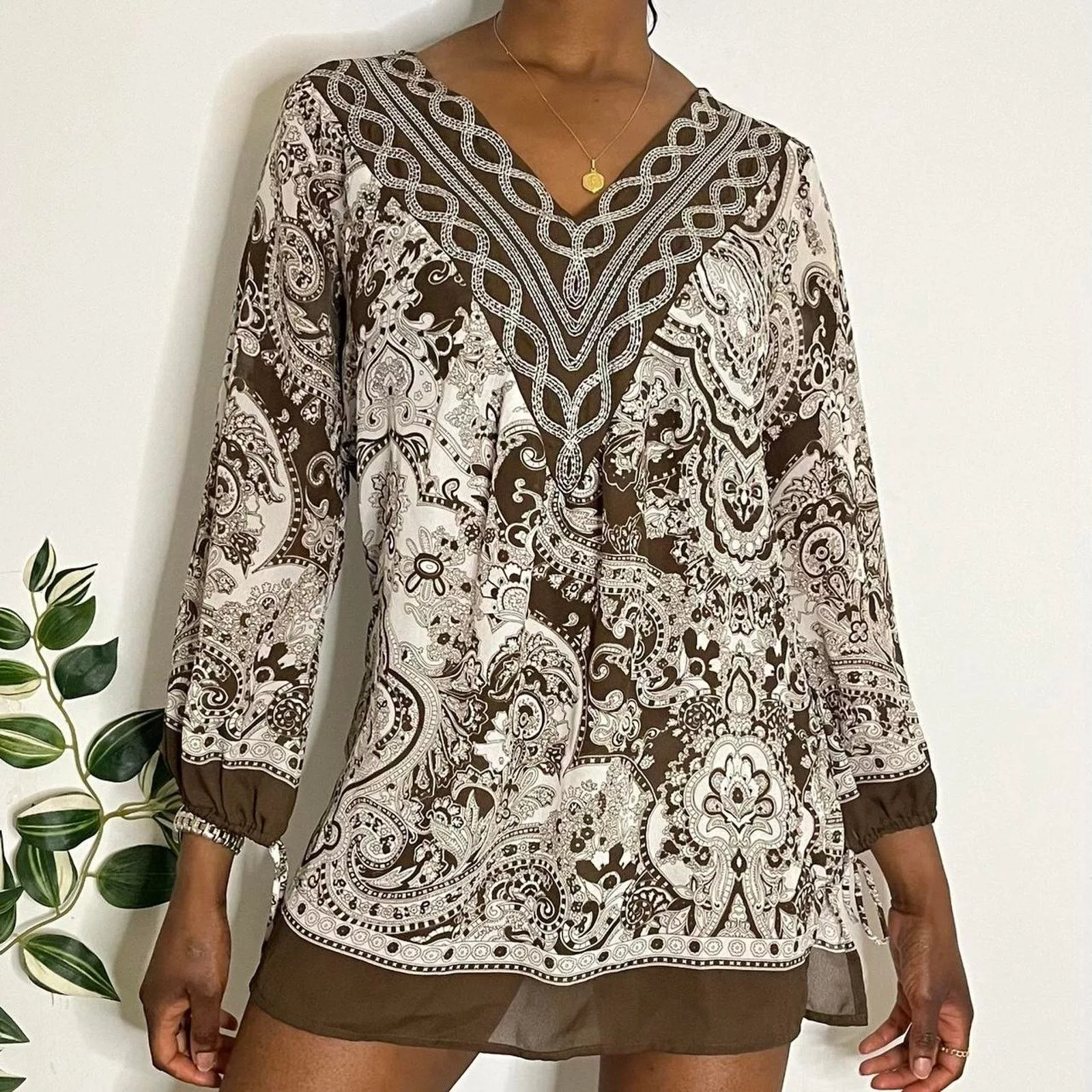 Other Mini Dresses Other Y2k sheer dress size small Brown